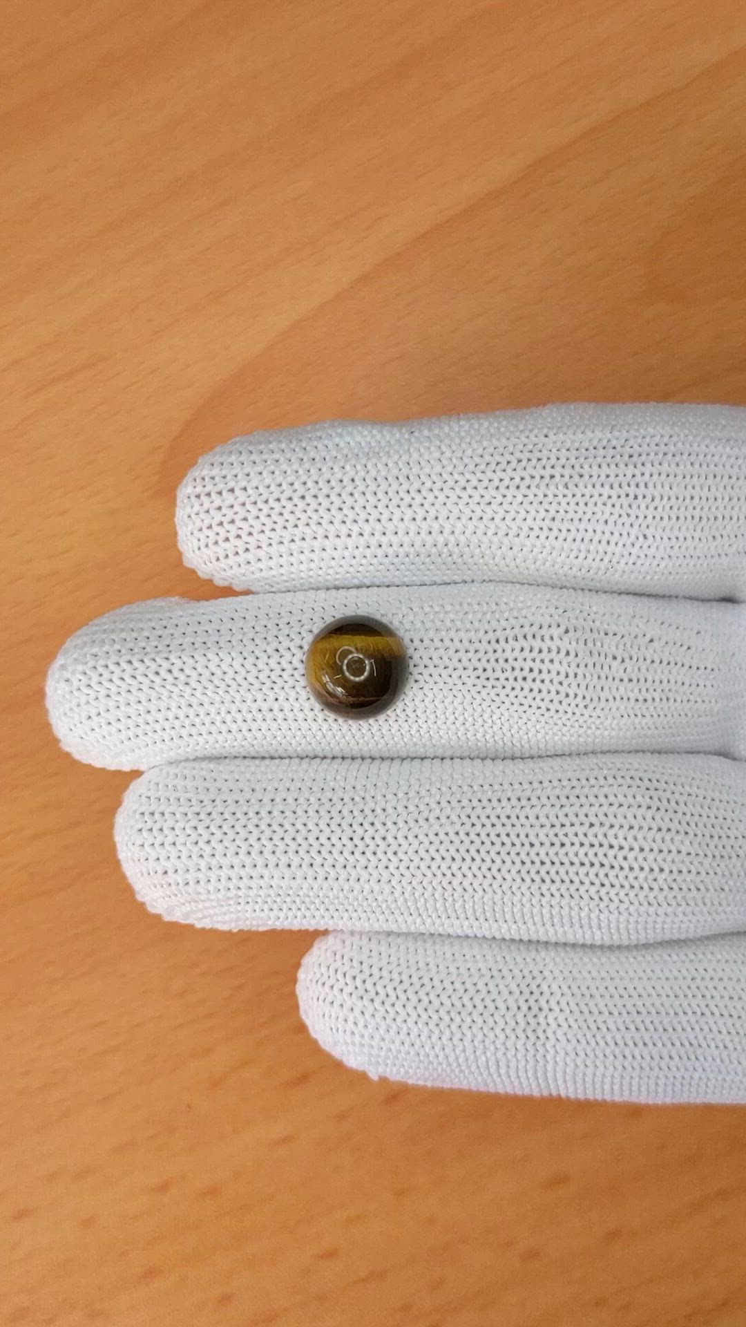 4.39 Ct. Cabochon Tiger's Eye from South Africa Size Video