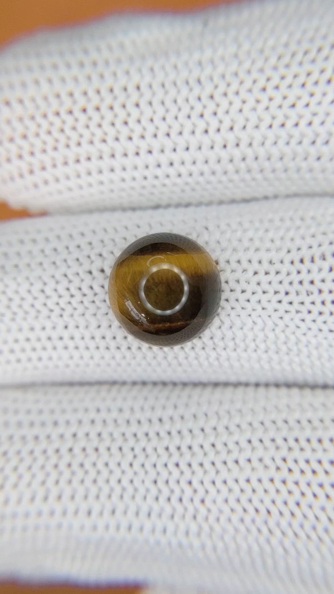 4.39 Ct. Cabochon Tiger's Eye from South Africa Size Video