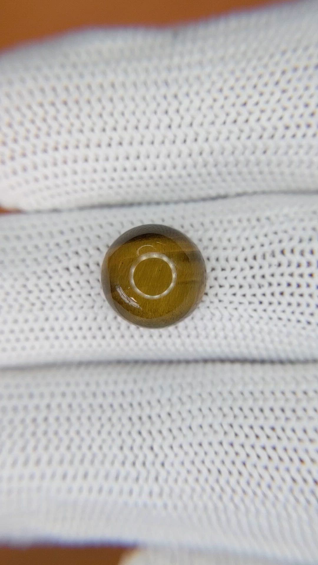 4.42 Ct. Cabochon Tiger's Eye from South Africa Size Video