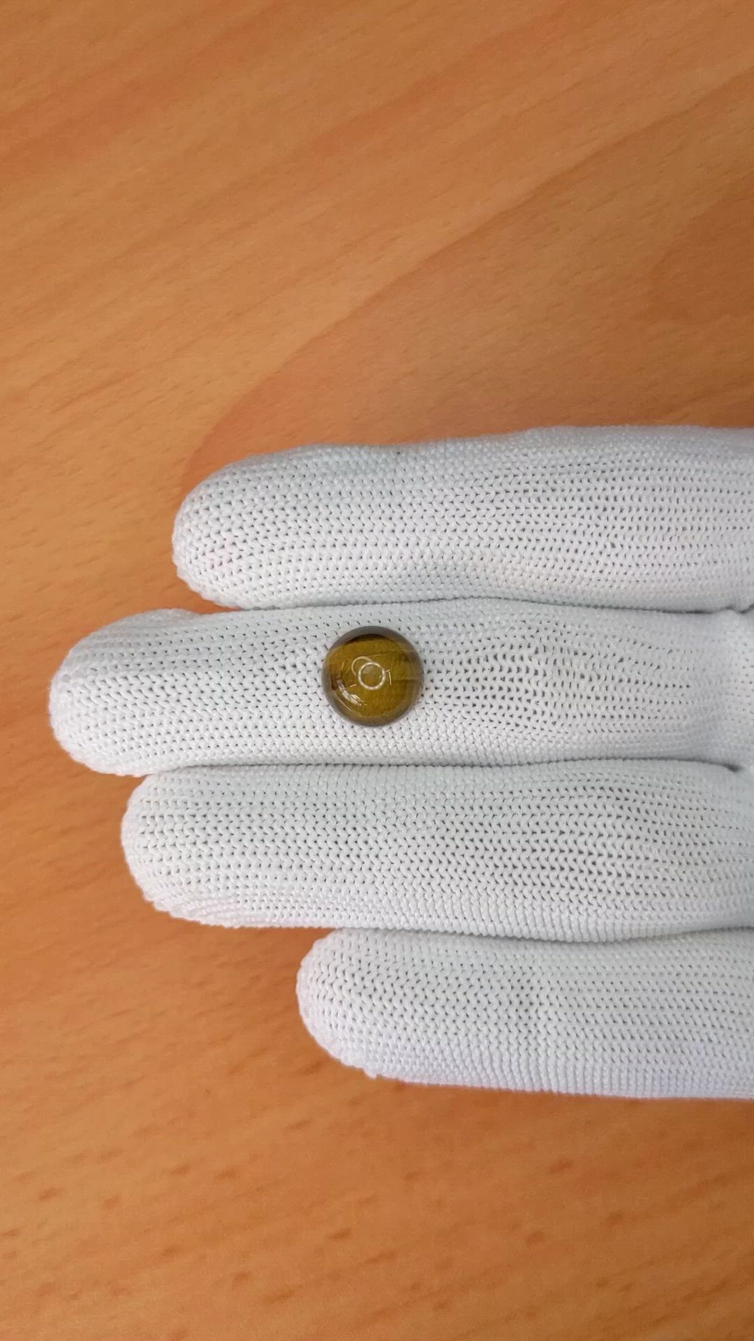 4.42 Ct. Cabochon Tiger's Eye from South Africa Size Video