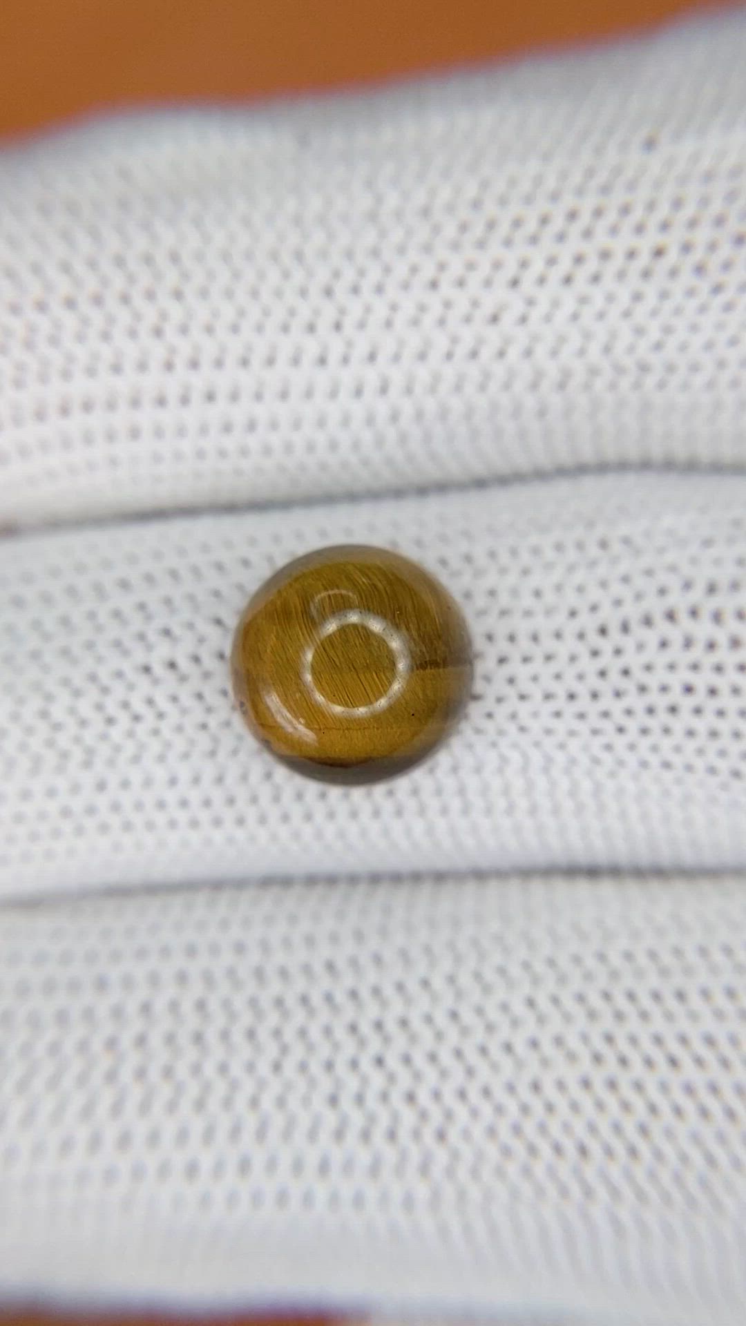 4.57 Ct. Cabochon Tiger's Eye from South Africa Size Video