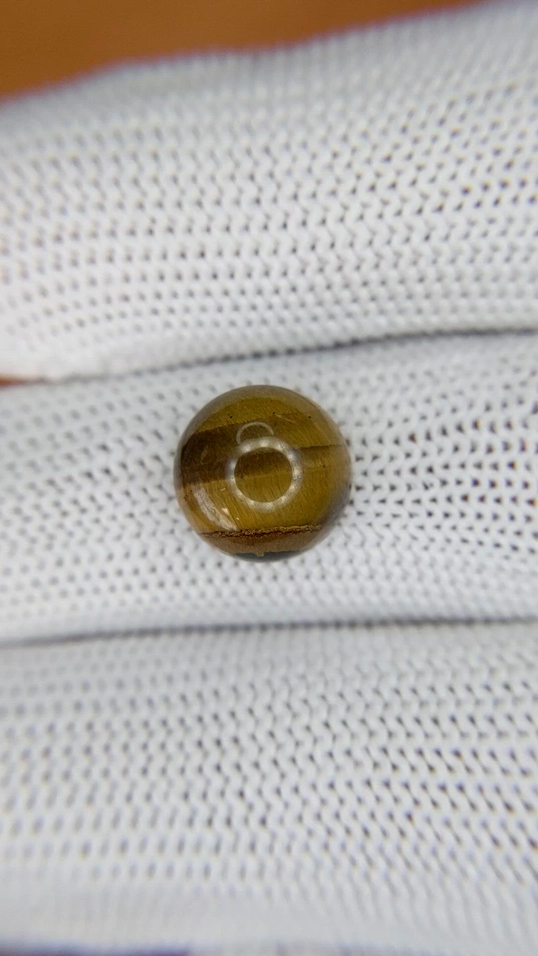 4.44 Ct. Cabochon Tiger's Eye from South Africa Size Video