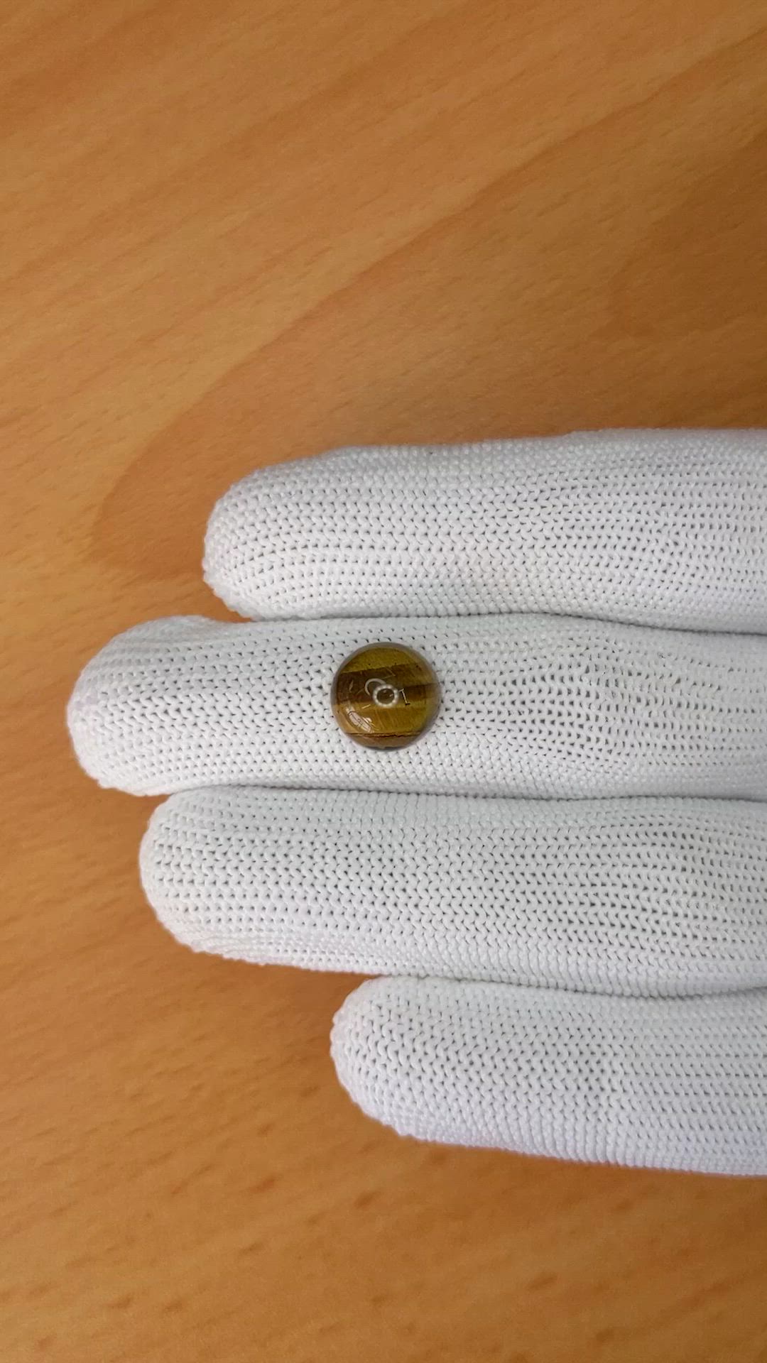 4.44 Ct. Cabochon Tiger's Eye from South Africa Size Video