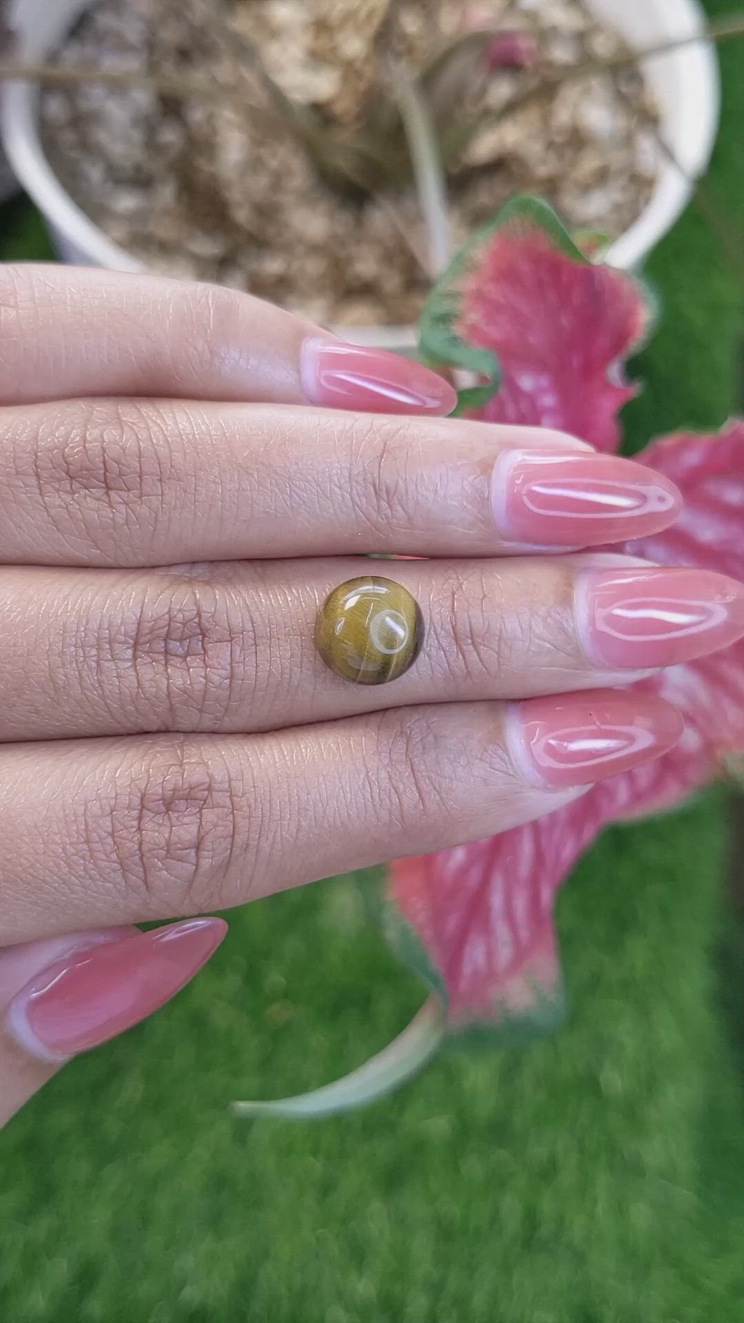 4.40 Ct. Cabochon Tiger's Eye from South Africa Size Video
