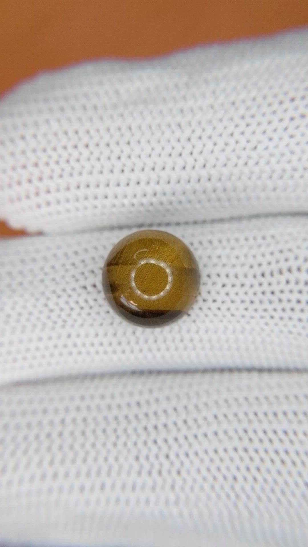 4.40 Ct. Cabochon Tiger's Eye from South Africa Size Video