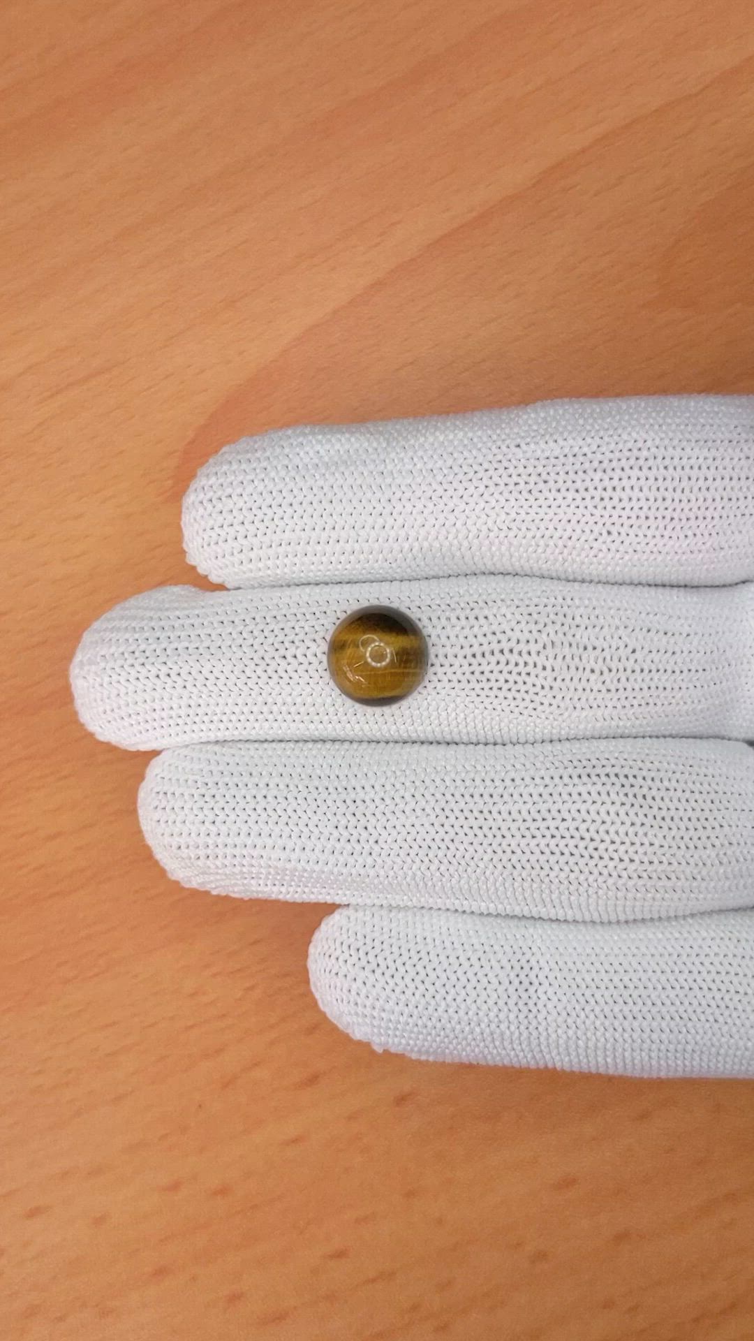 4.42 Ct. Cabochon Tiger's Eye from South Africa Size Video
