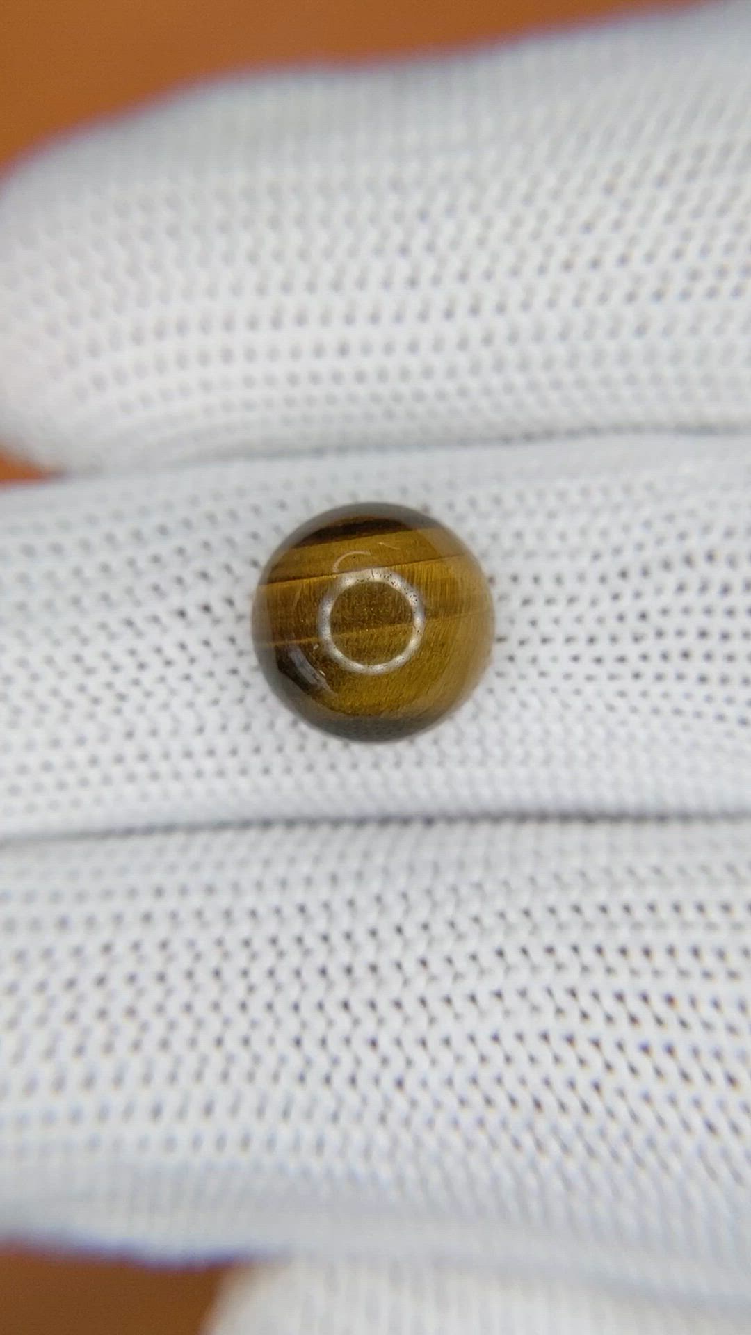 4.44 Ct. Cabochon Tiger's Eye from South Africa Size Video