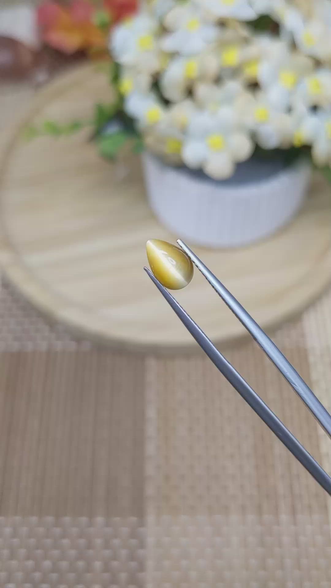 1.24 Ct. Cabochon Tiger's Eye from South Africa Size Video