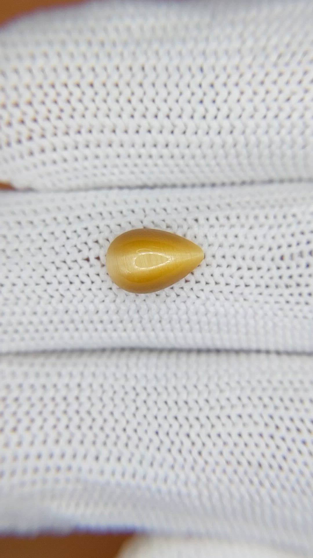 1.24 Ct. Cabochon Tiger's Eye from South Africa Size Video