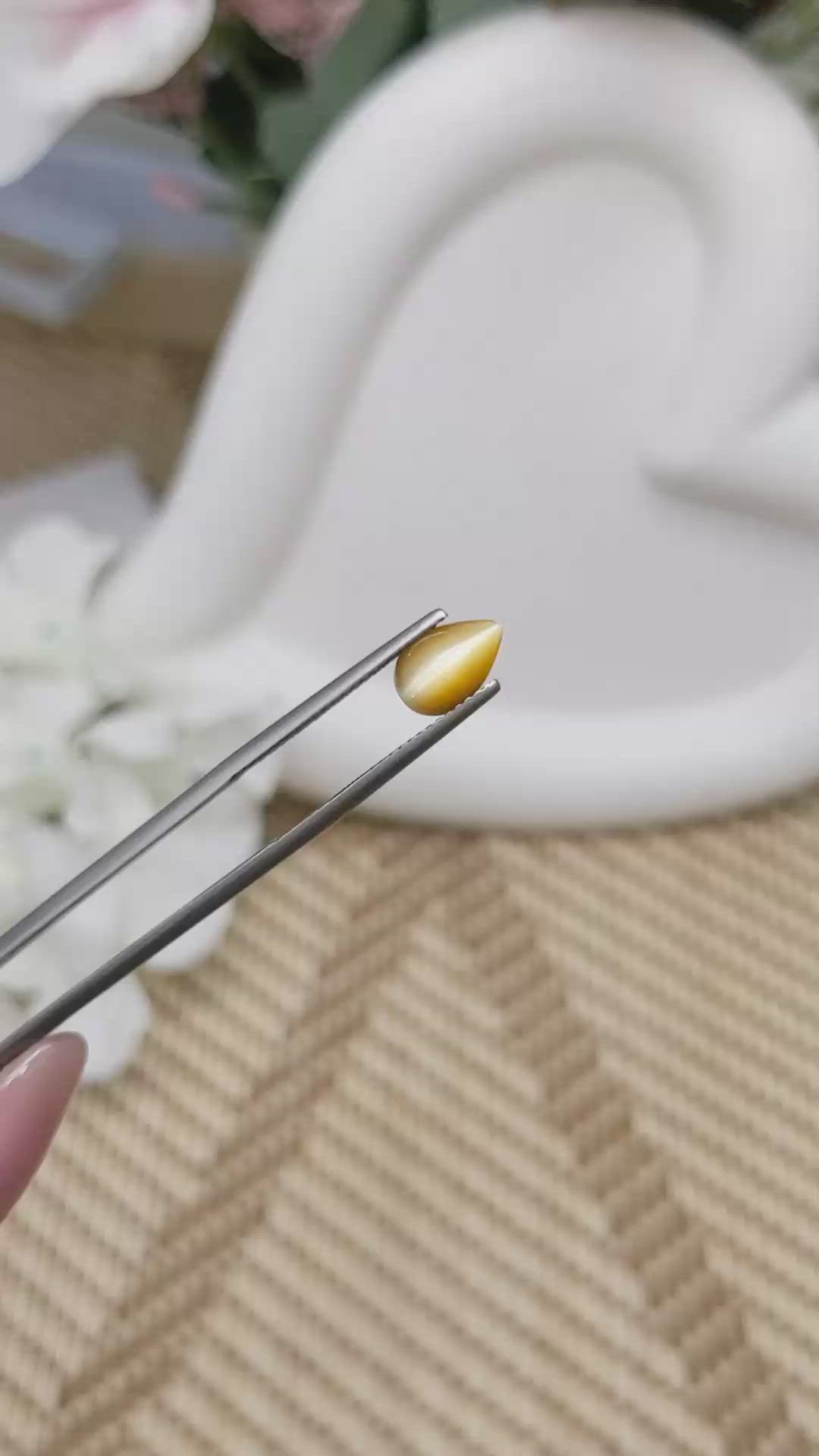1.29 Ct. Cabochon Tiger's Eye from South Africa Size Video
