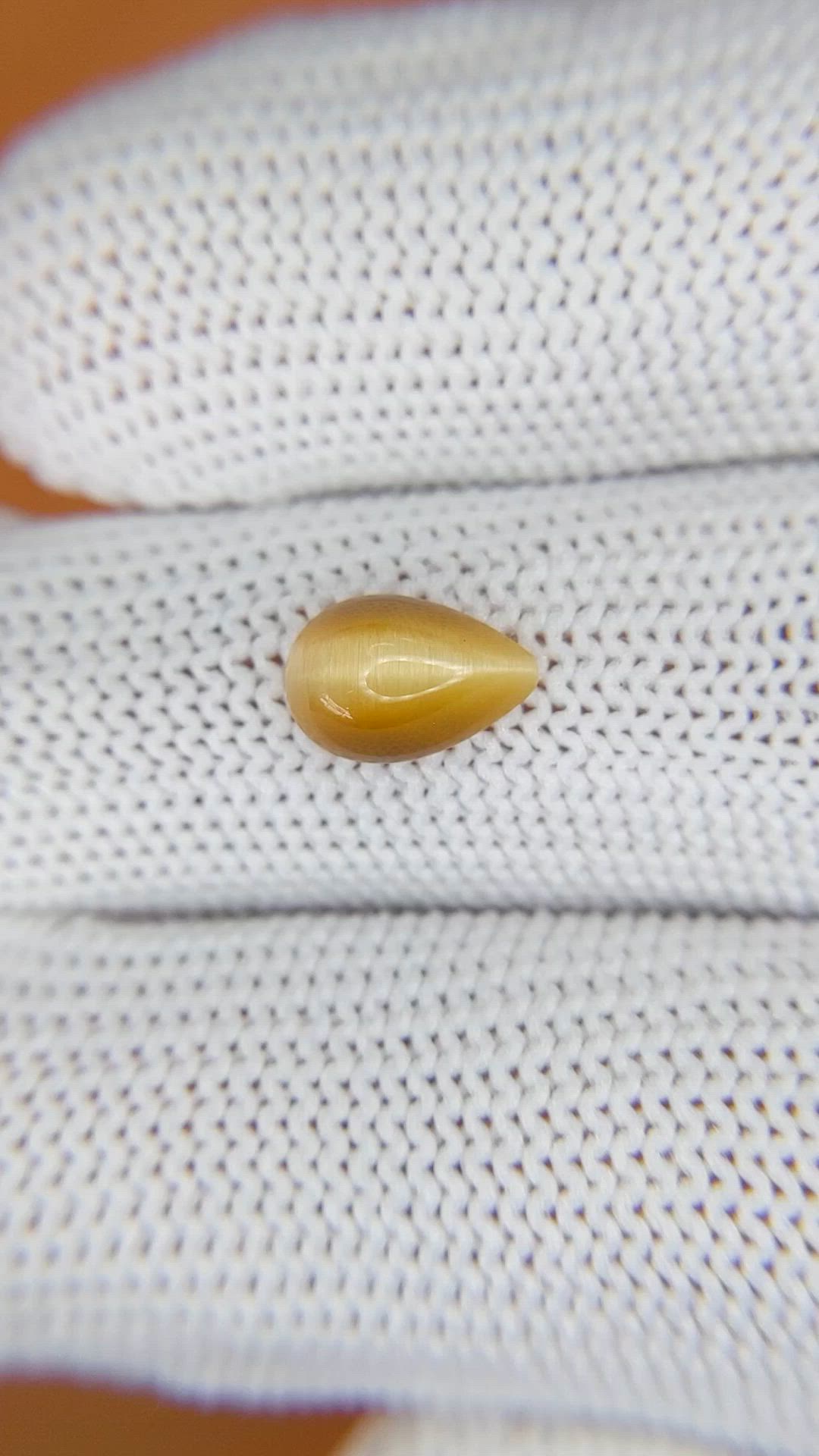 1.29 Ct. Cabochon Tiger's Eye from South Africa Size Video