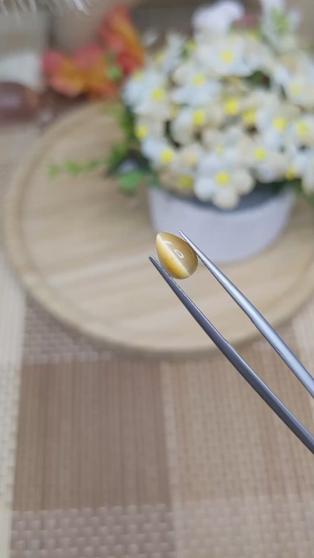 1.08 Ct. Cabochon Tiger's Eye from South Africa Size Video