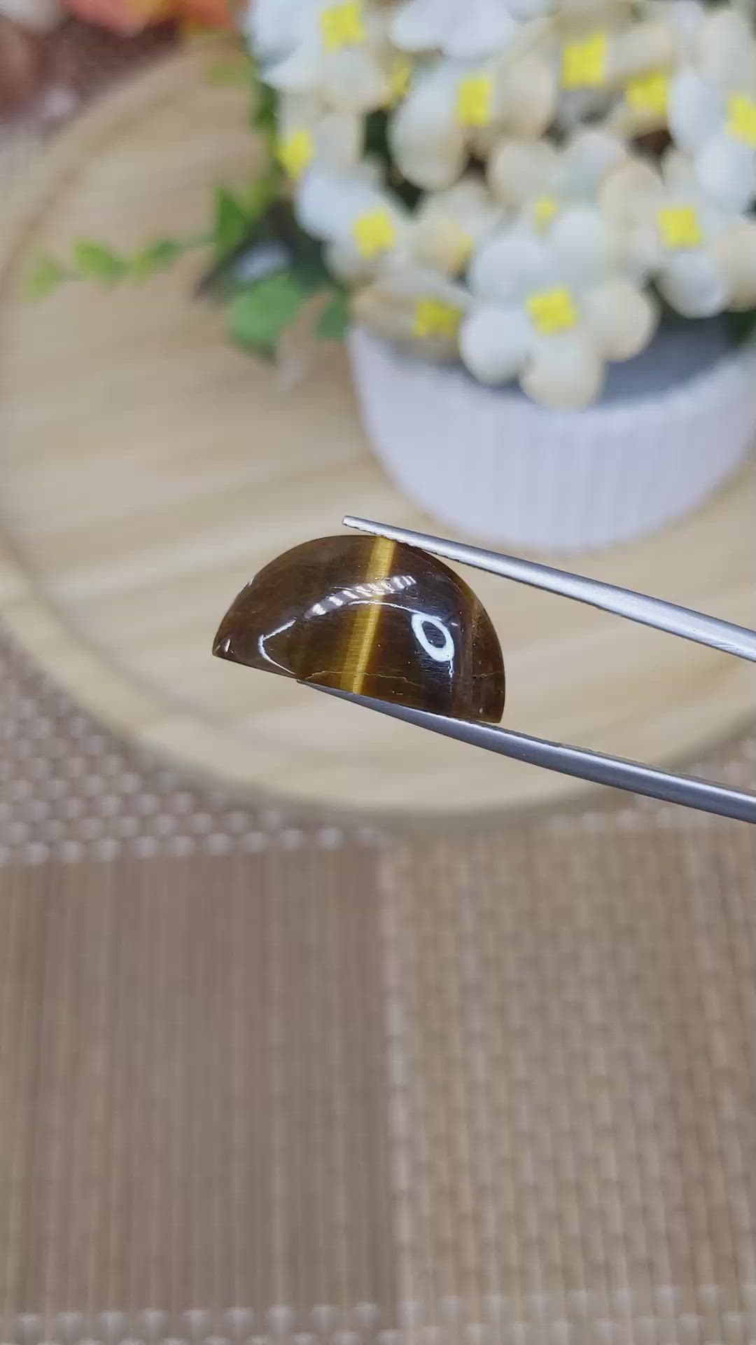 6.36 Ct. Tiger's Eye from South Africa Size Video