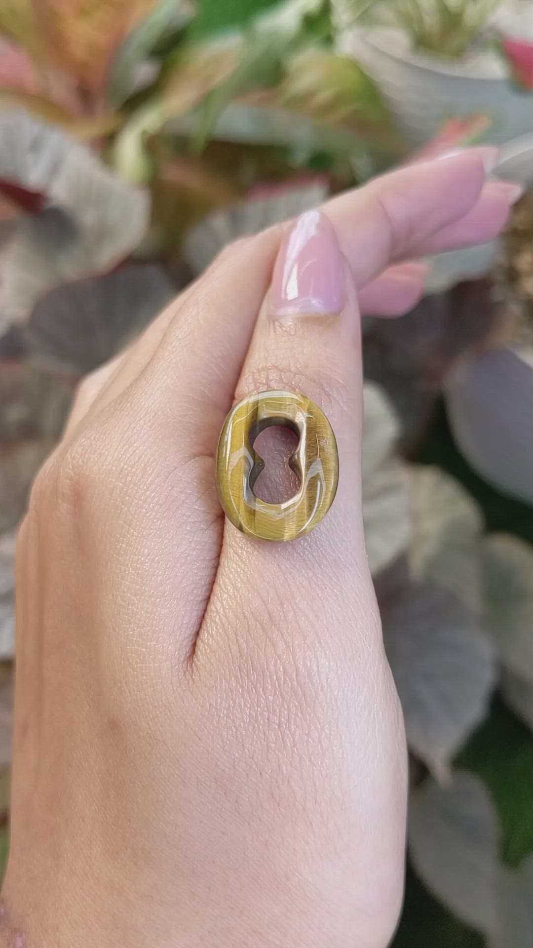 10.14 Ct. Cabochon Tiger's Eye from South Africa Size Video