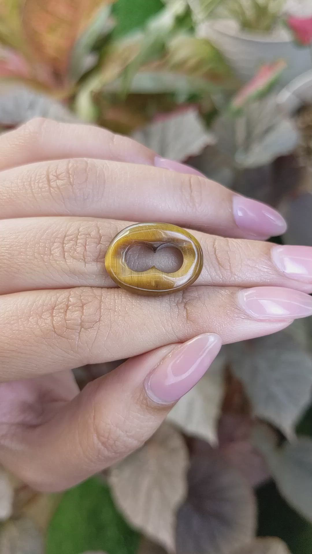 10.33 Ct. Cabochon Tiger's Eye from South Africa Size Video