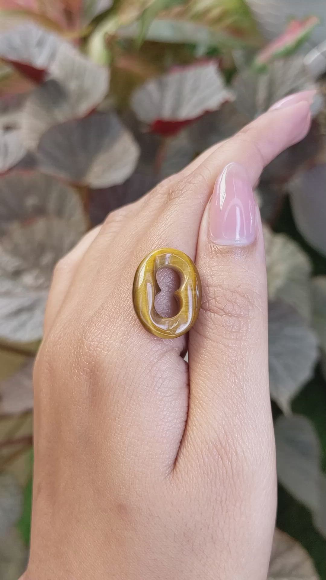 10.33 Ct. Cabochon Tiger's Eye from South Africa Size Video