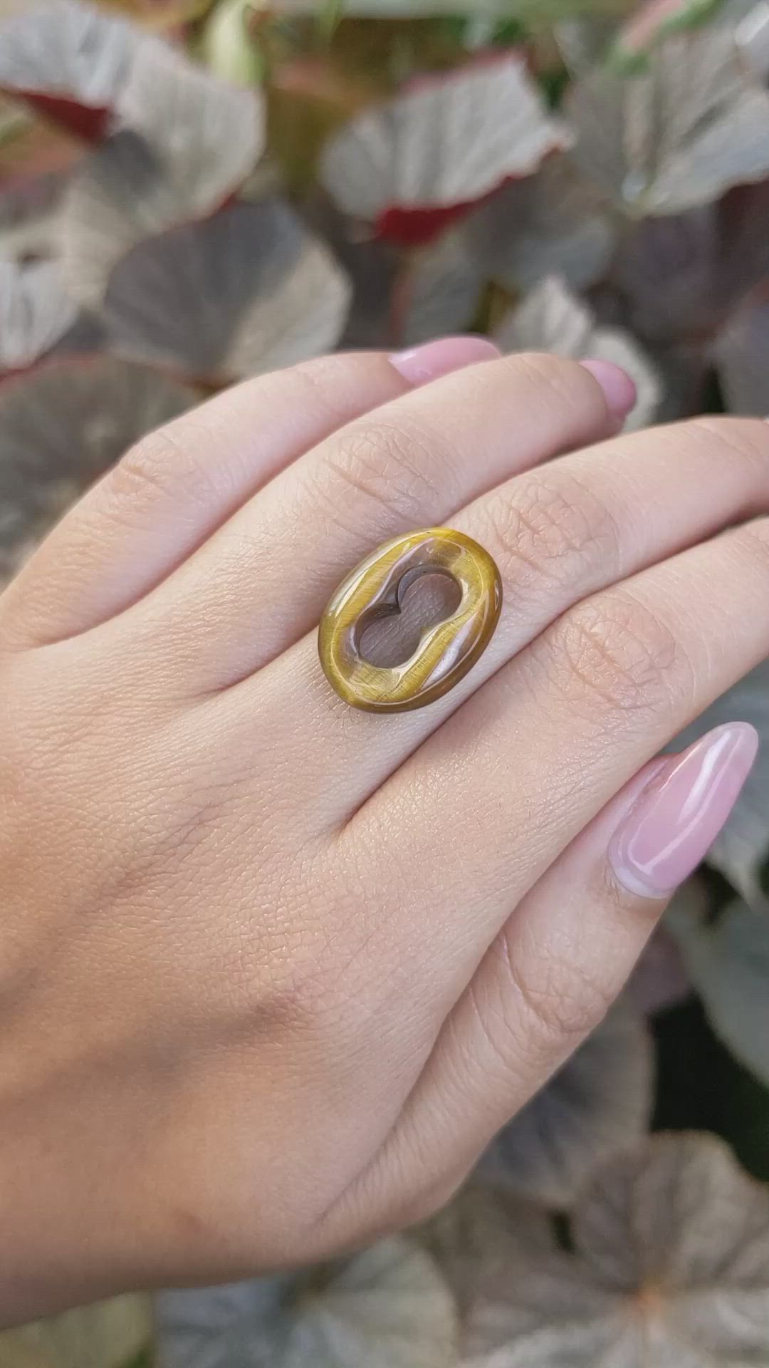 10.33 Ct. Cabochon Tiger's Eye from South Africa Size Video