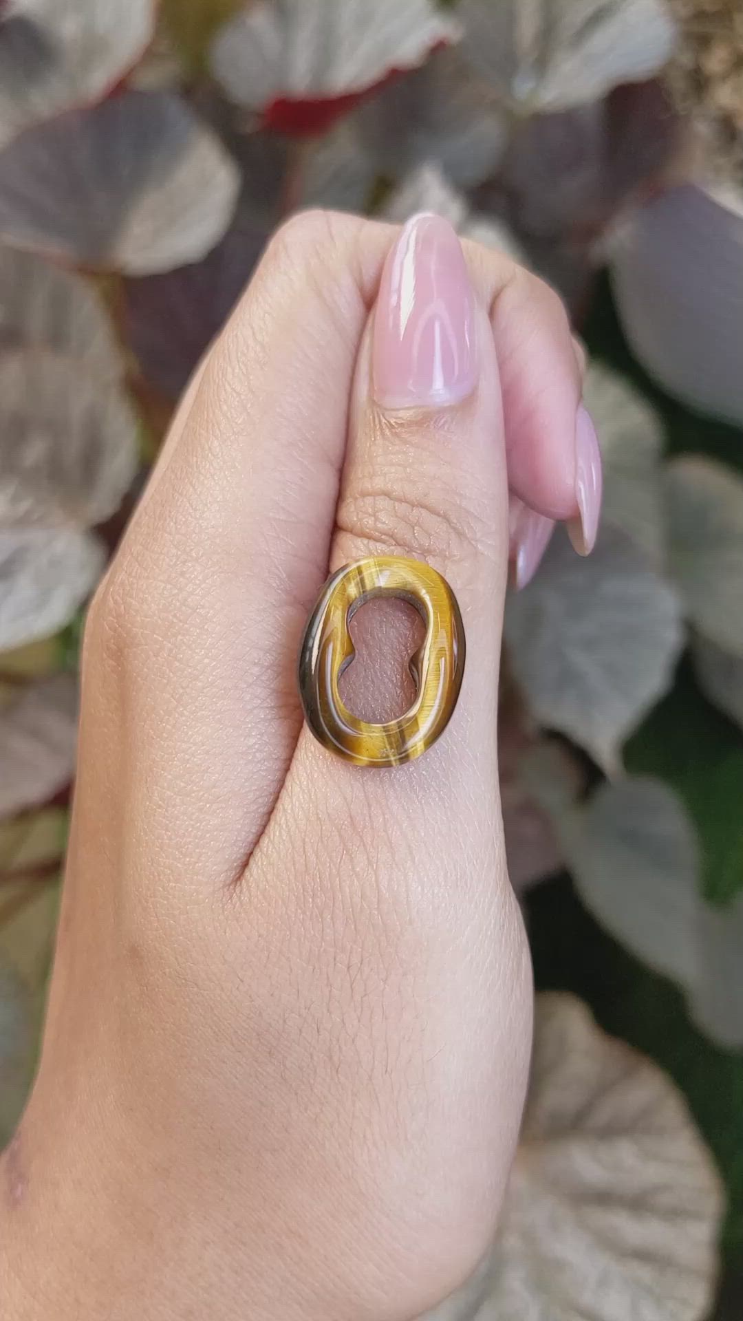 8.20 Ct. Cabochon Tiger's Eye from South Africa Size Video