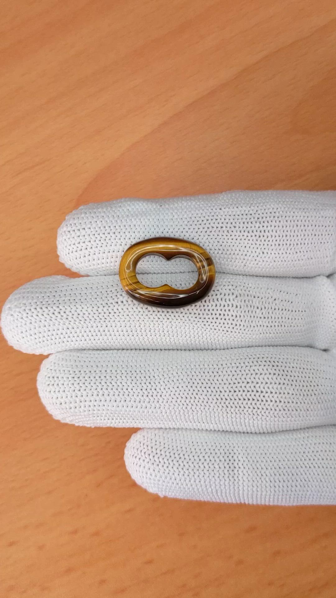 8.20 Ct. Cabochon Tiger's Eye from South Africa Size Video