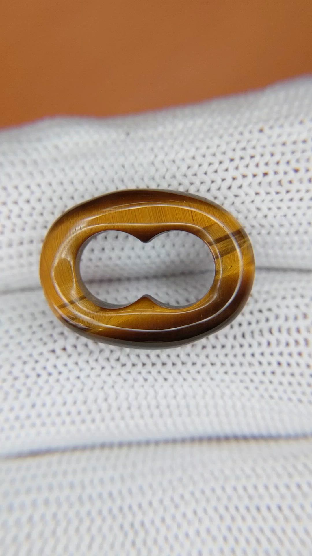 8.20 Ct. Cabochon Tiger's Eye from South Africa Size Video