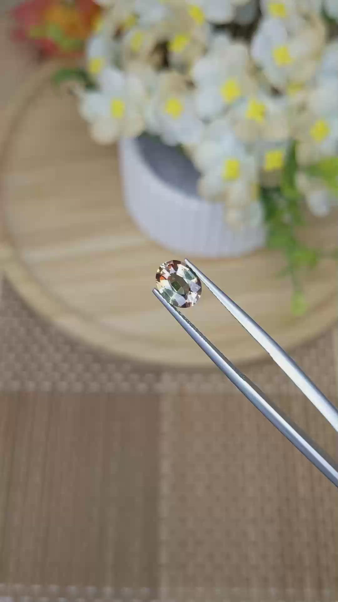 1.14 Ct. Bi Color Andalusite from Madagascar Size Video