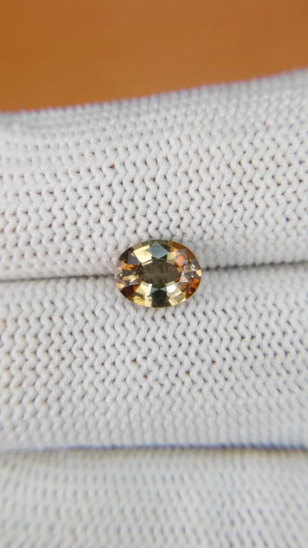 1.14 Ct. Bi Color Andalusite from Madagascar Size Video