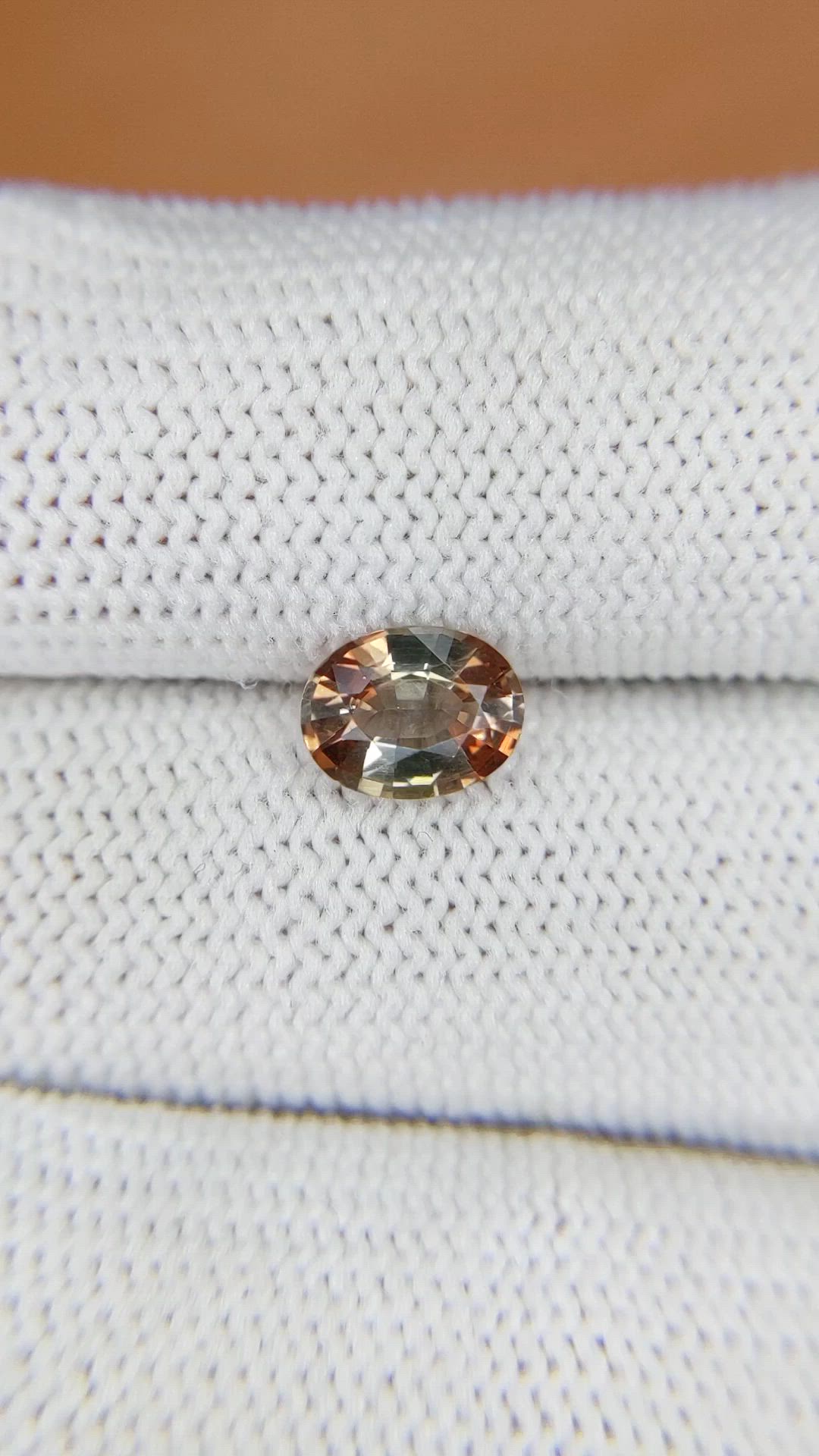 1.08 Ct. Greenish Brown Andalusite from Madagascar Size Video