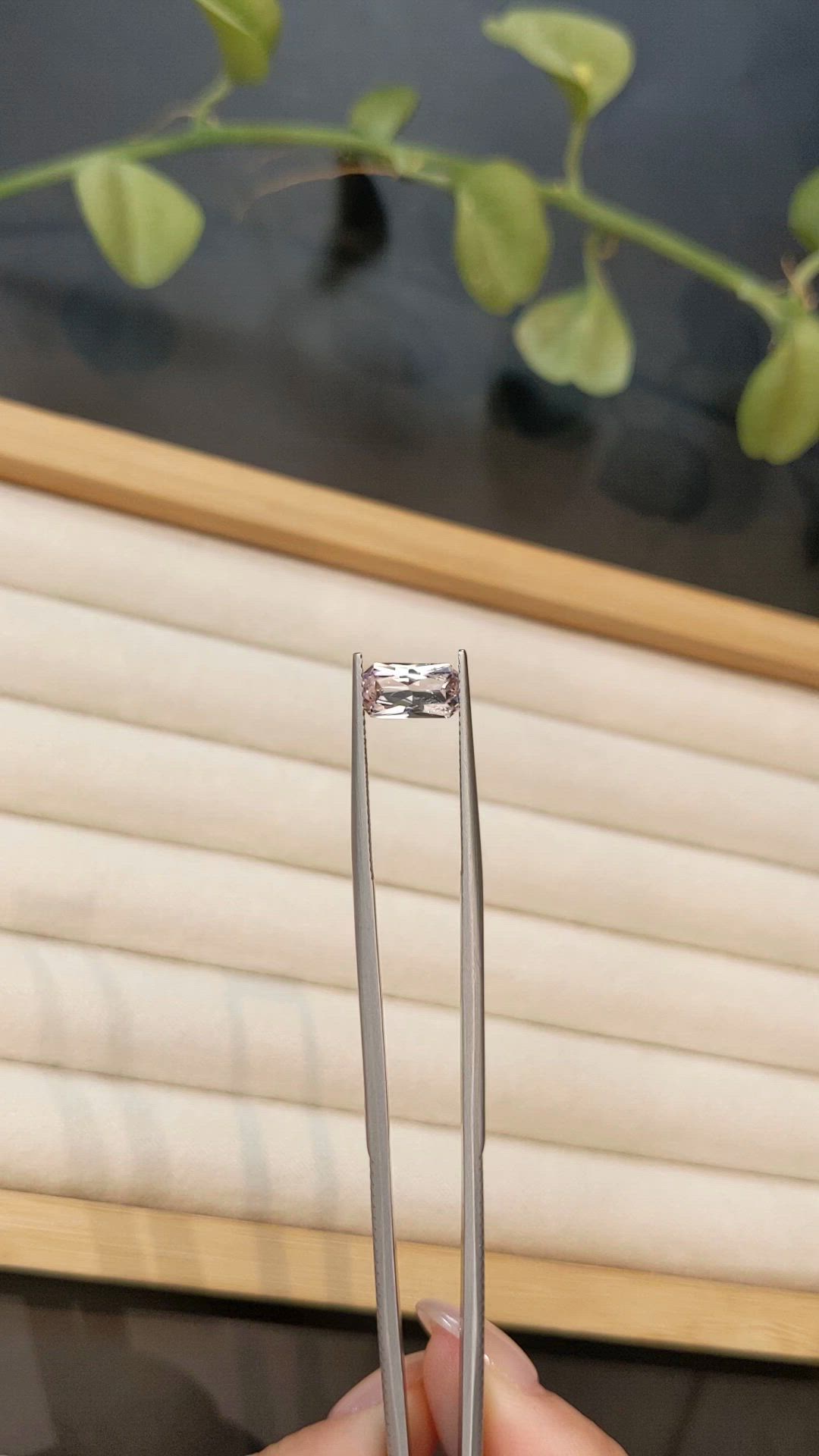 1.07 Ct. Pink Morganite from Brazil Size Video