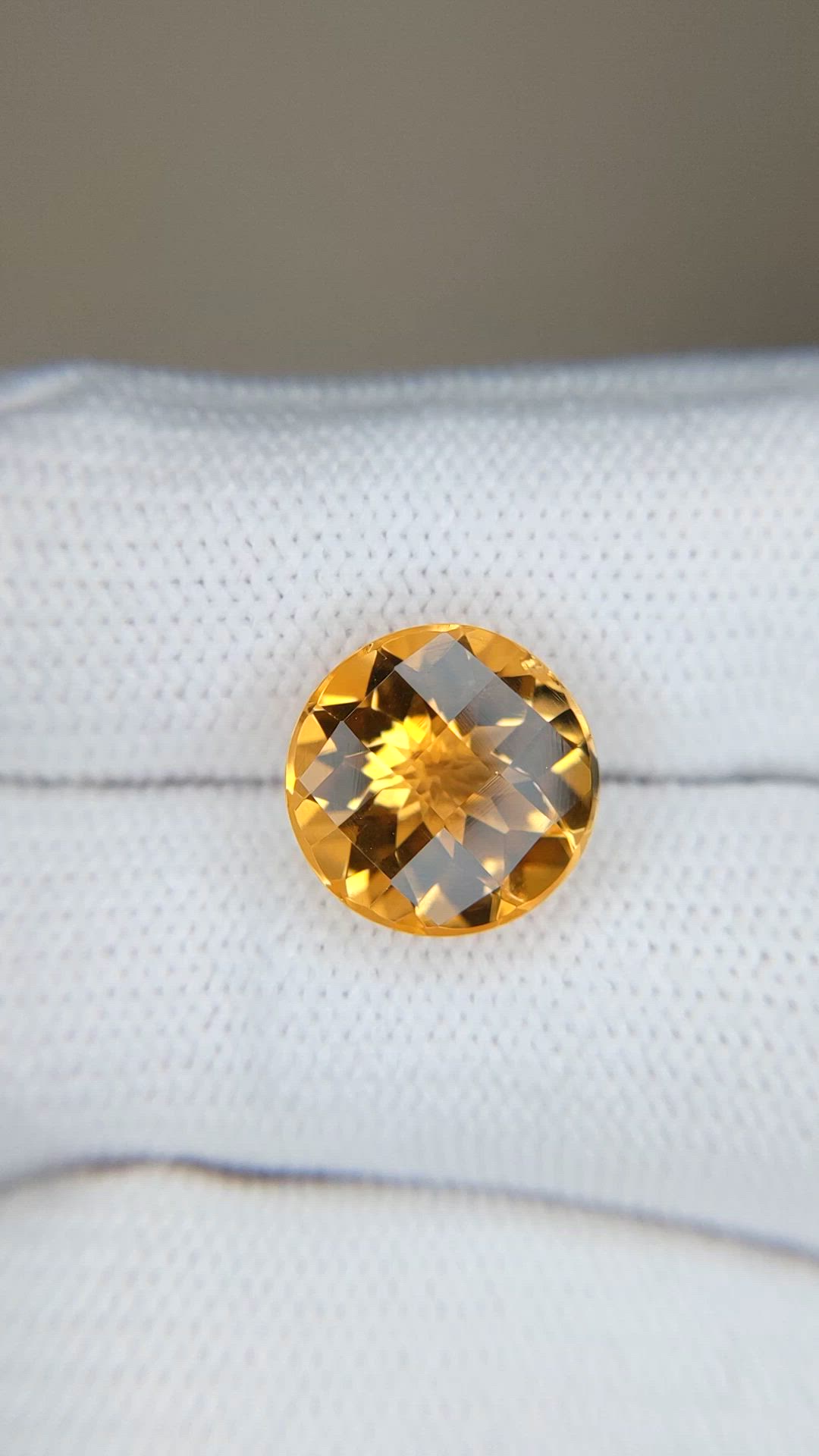 4.86 Ct. Yellow Citrine from Brazil Size Video