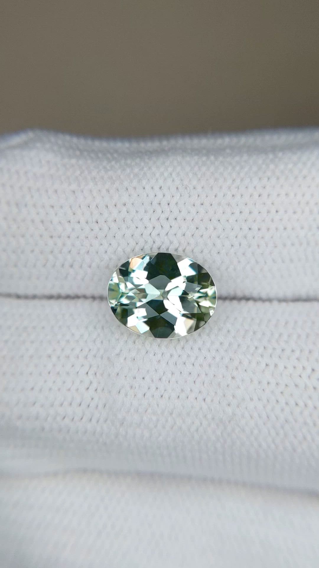 2.18 Ct. Green Prasiolite from Brazil Size Video