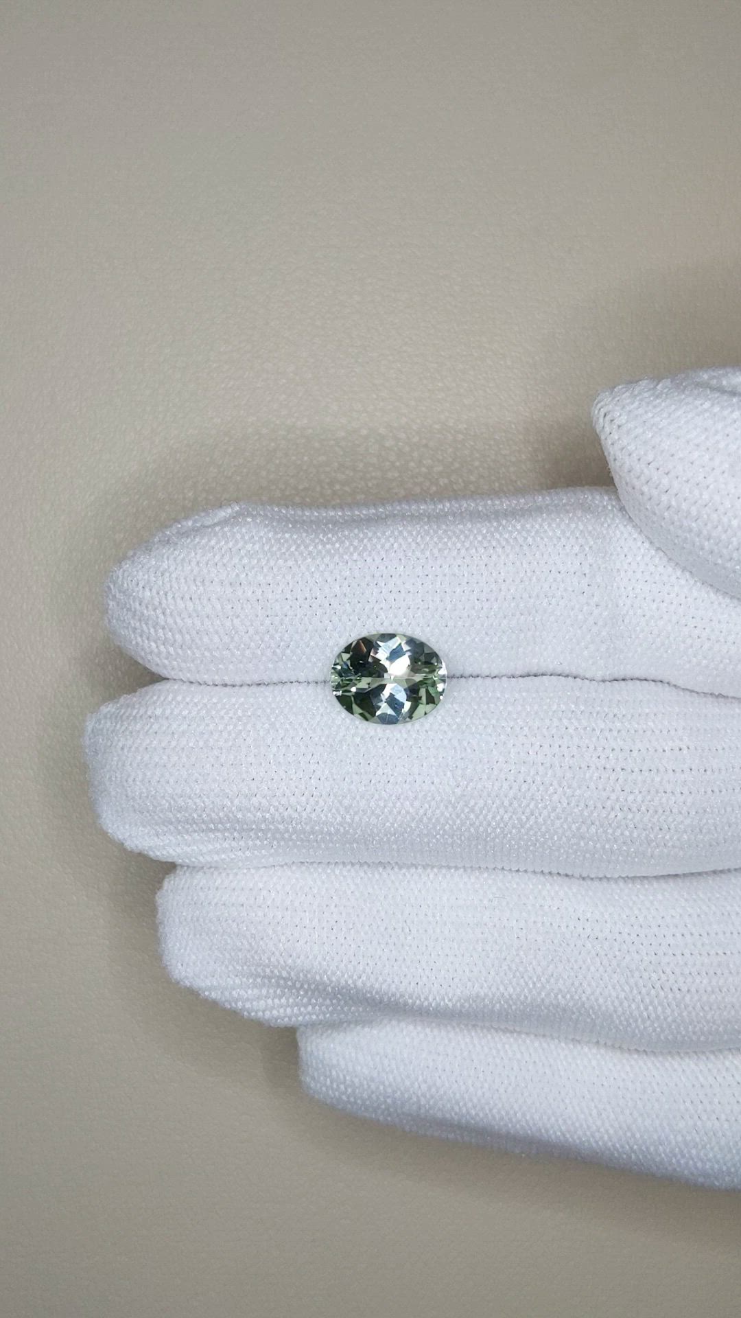 2.18 Ct. Green Prasiolite from Brazil Size Video