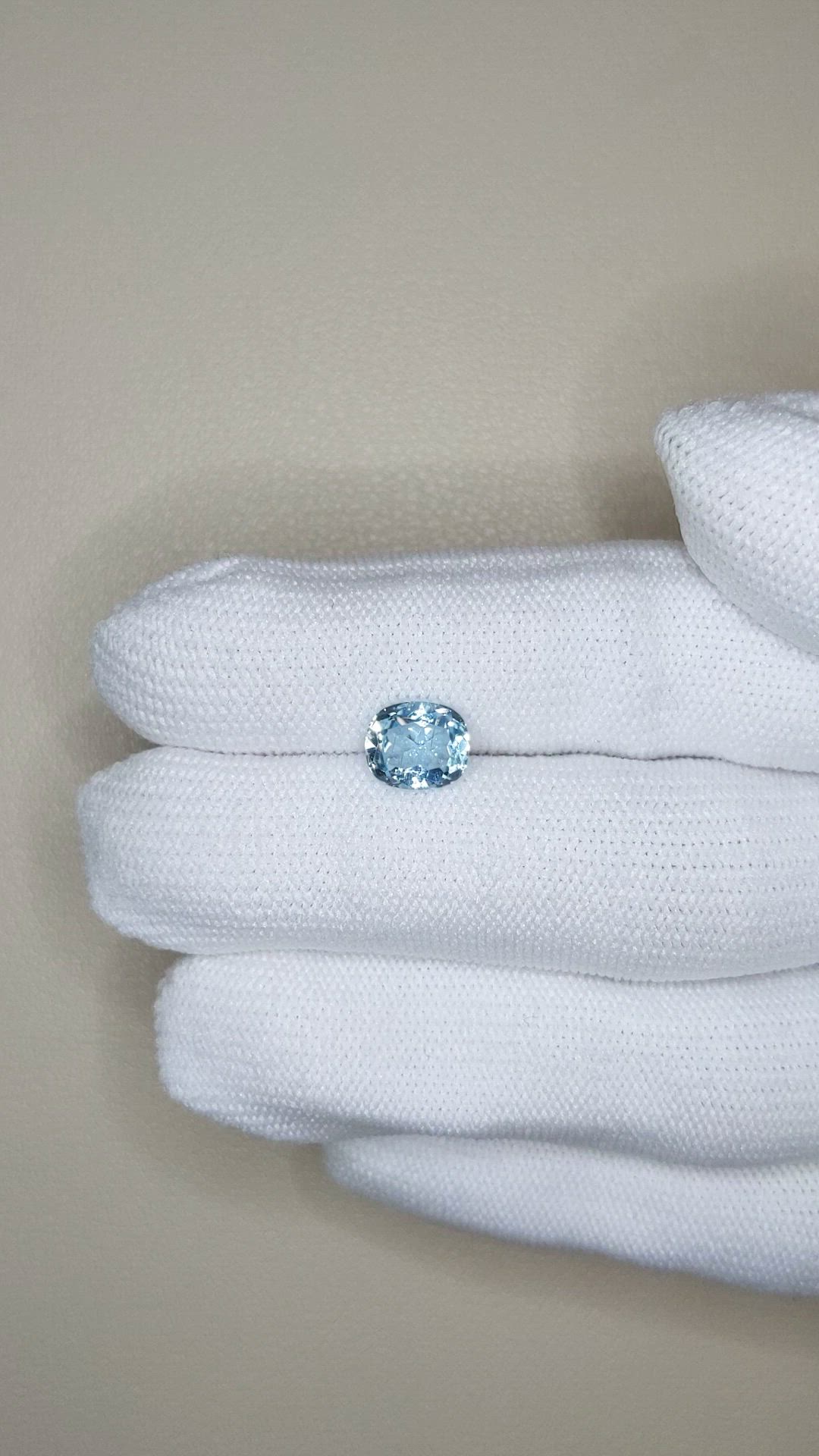 1.53 Ct. Blue Aquamarine from Brazil Size Video