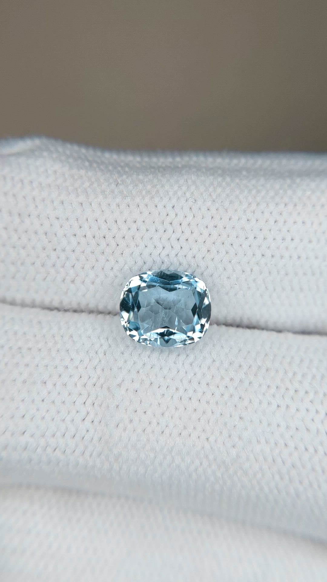 1.53 Ct. Blue Aquamarine from Brazil Size Video