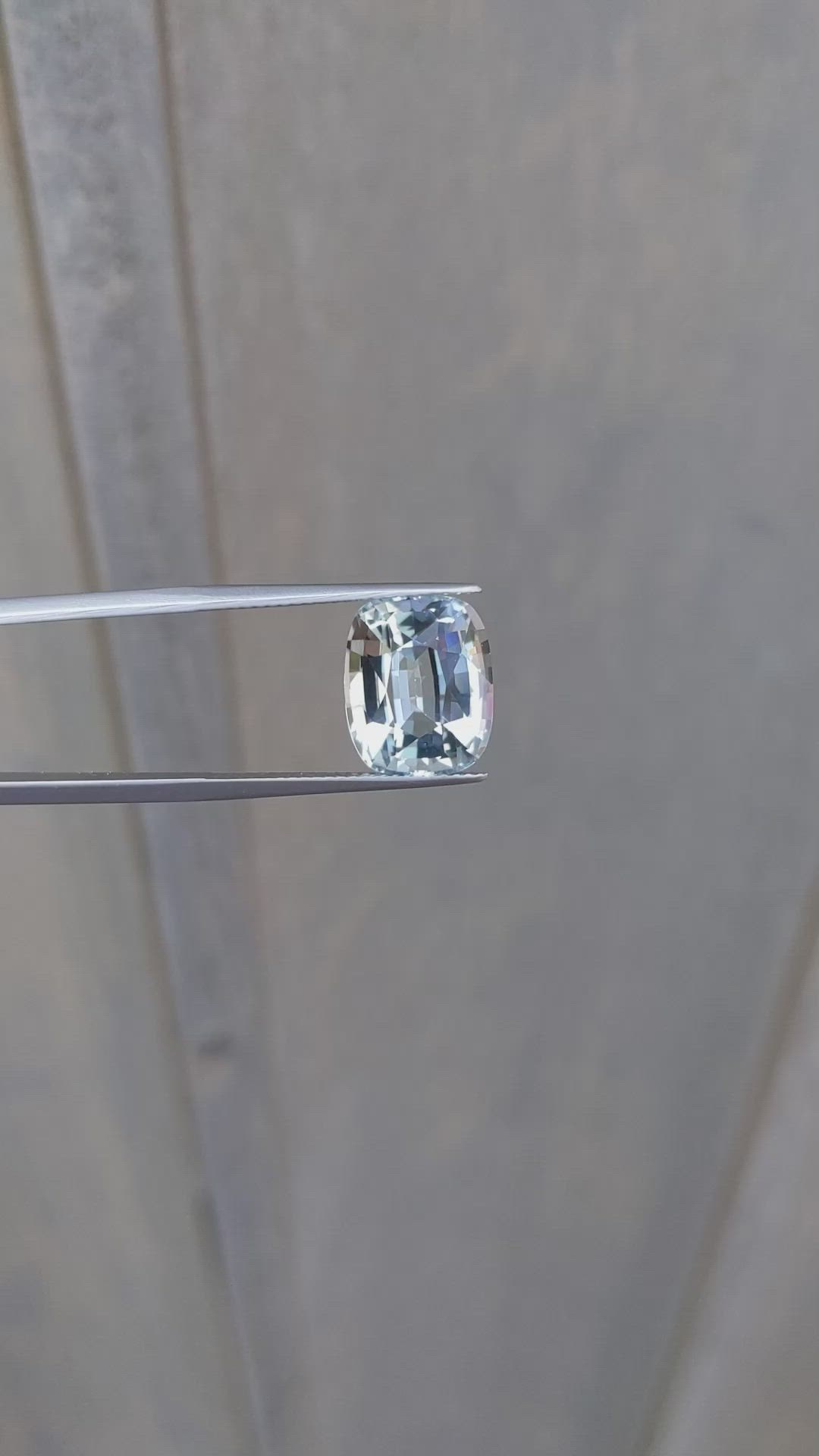 6.66 Ct. Aquamarine from Ceylon (Sri Lanka) Size Video