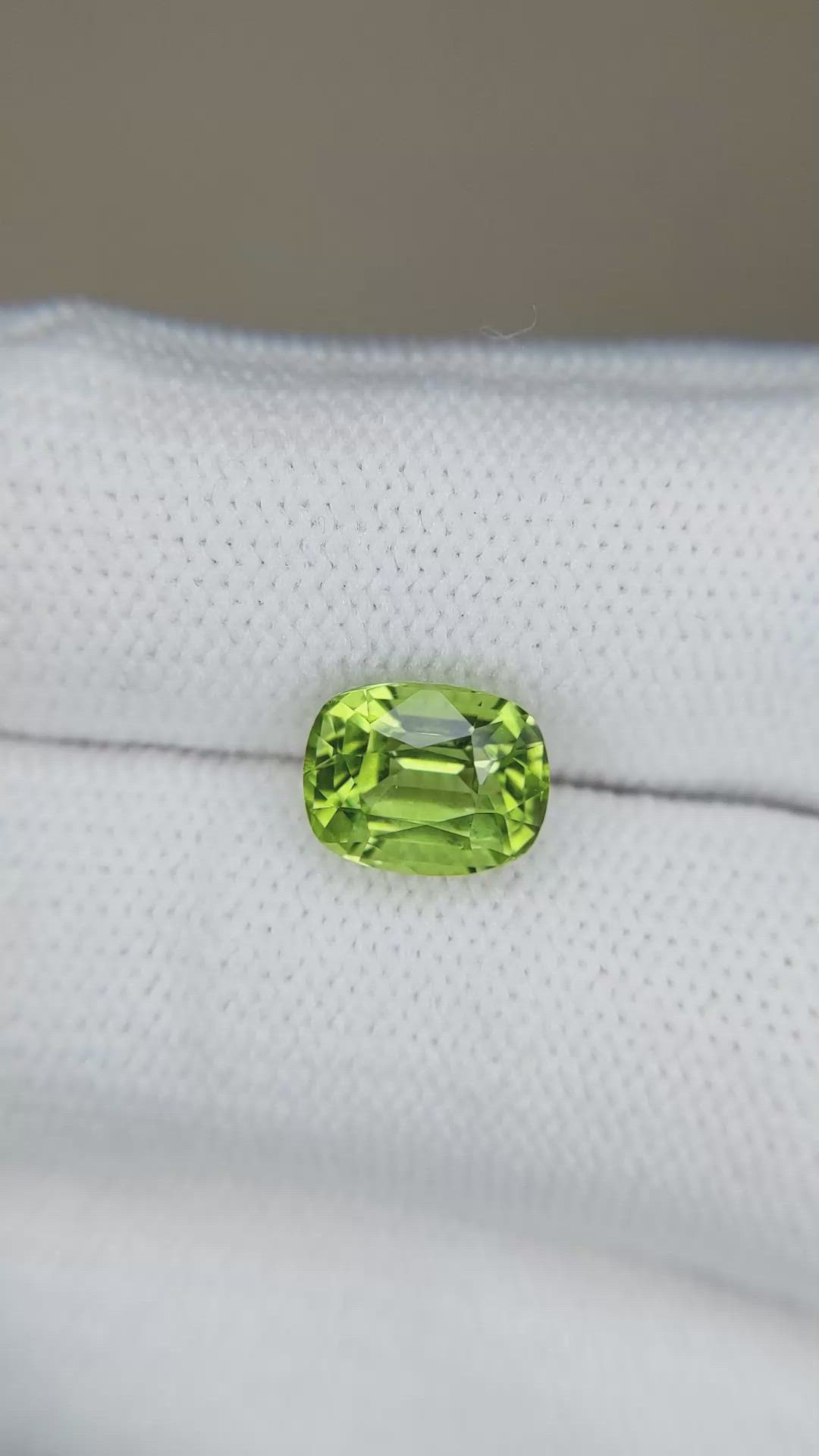 2.61 Ct. Yellowish Green Peridot from Pakistan Size Video