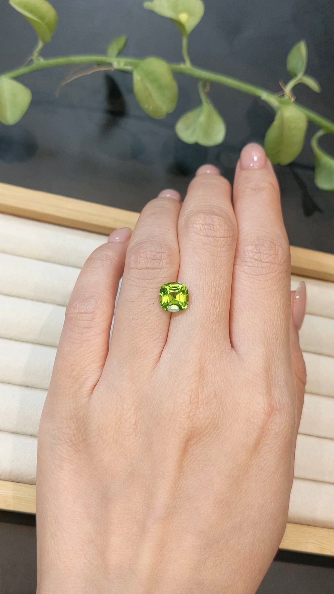 2.38 Ct. Yellowish Green Peridot from Pakistan Size Video