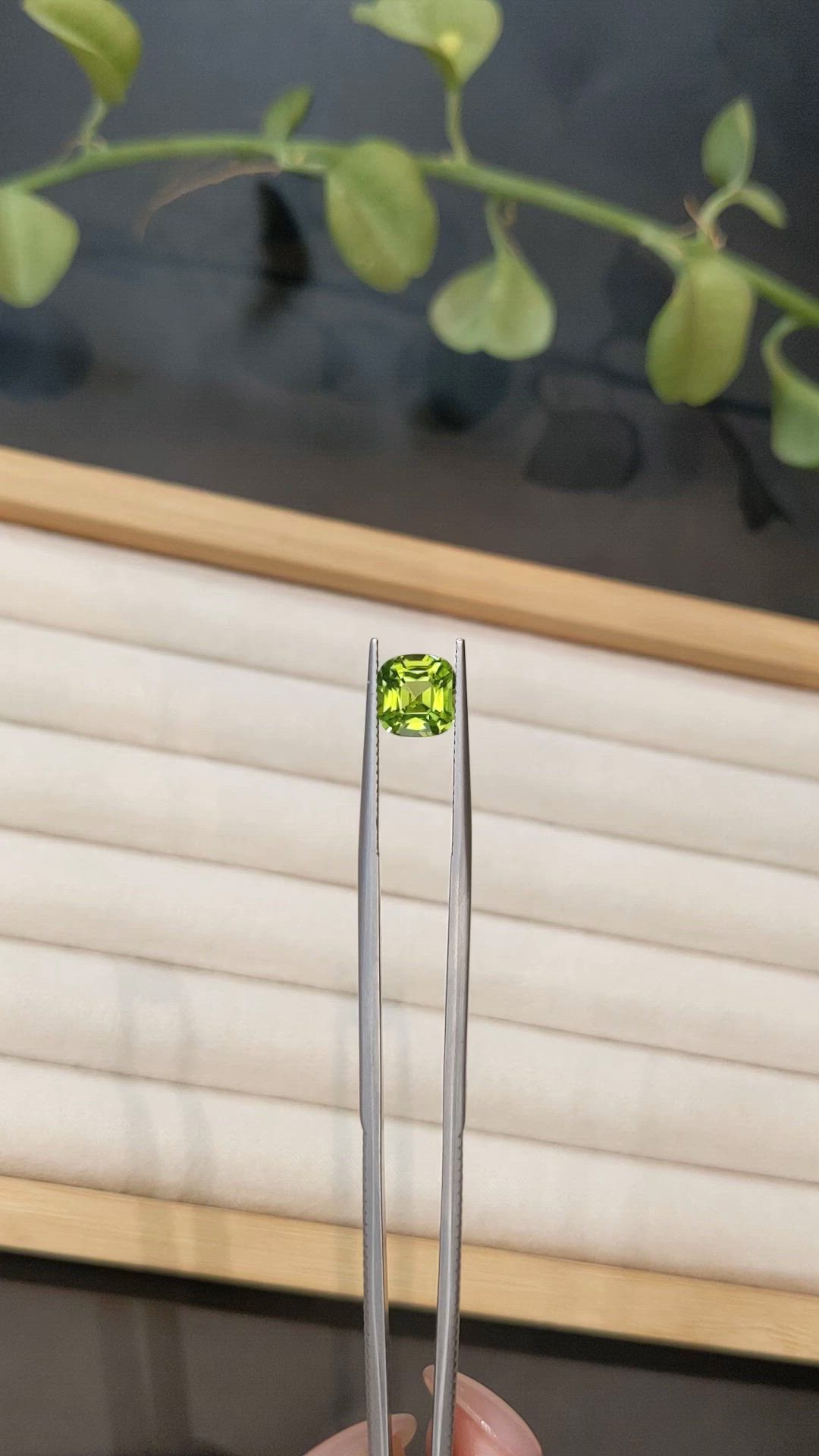 2.38 Ct. Yellowish Green Peridot from Pakistan Size Video