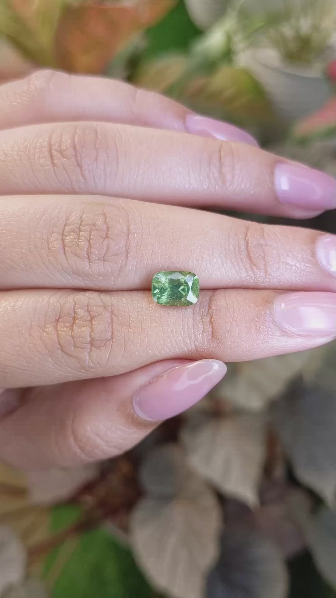2.31 Ct. Green Chrysoberyl from Ceylon (Sri Lanka) Size Video