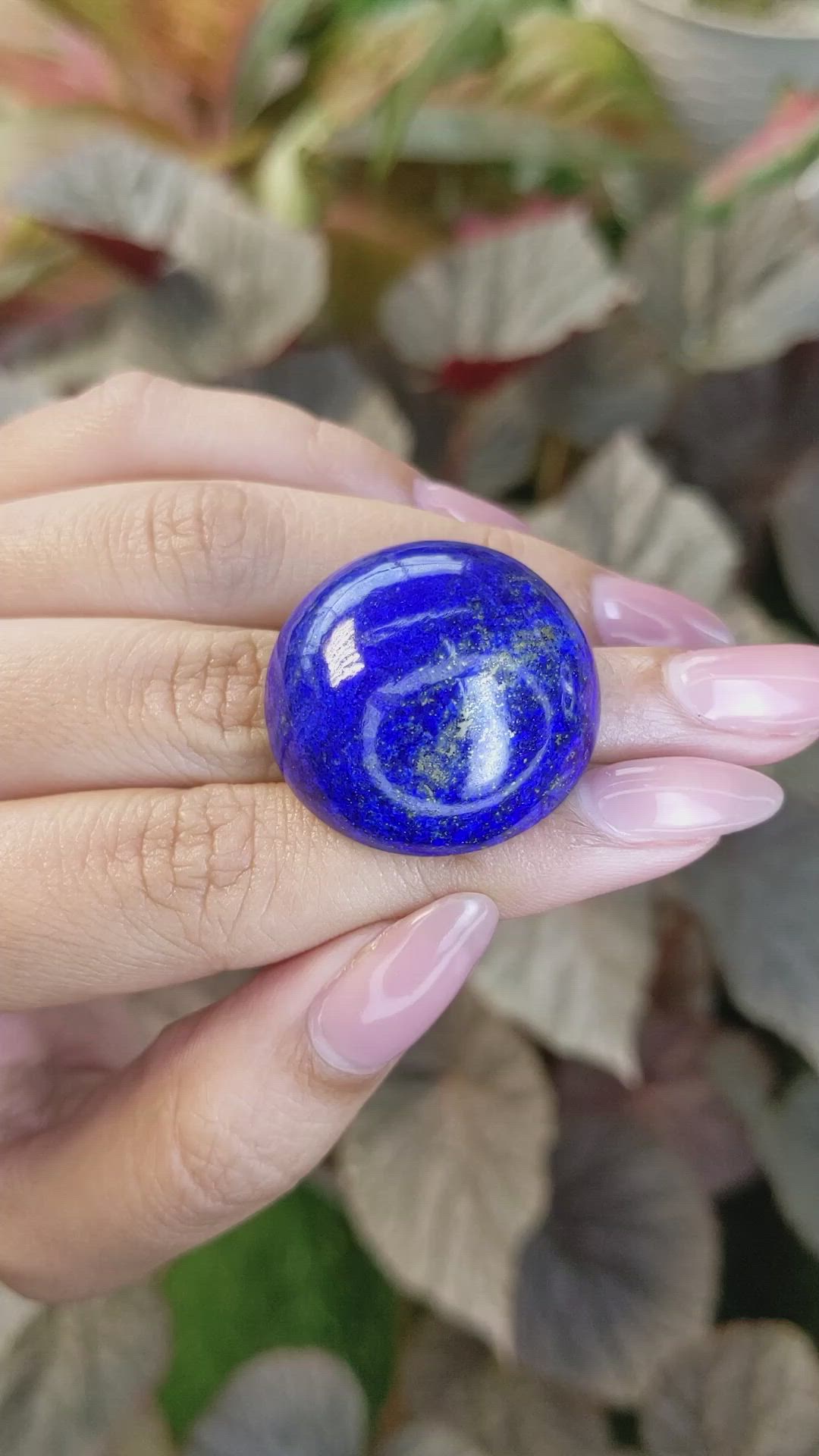 84.60 Ct. Cabochon Lapis from Afghanistan Size Video