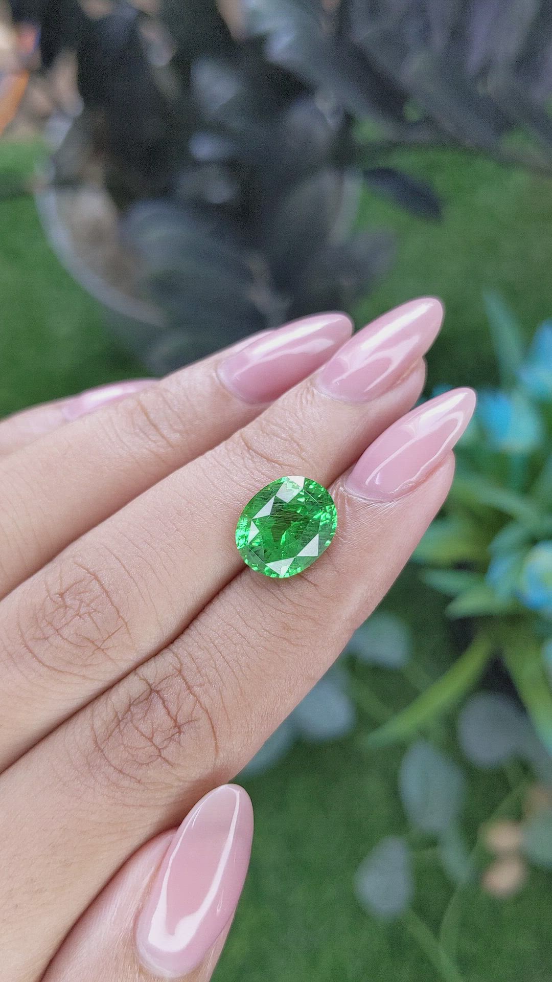 4.94 Ct. Tsavorite Garnet from Kenya Size Video