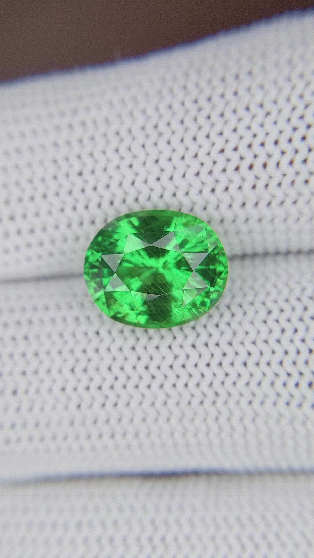 4.94 Ct. Tsavorite Garnet from Kenya Size Video