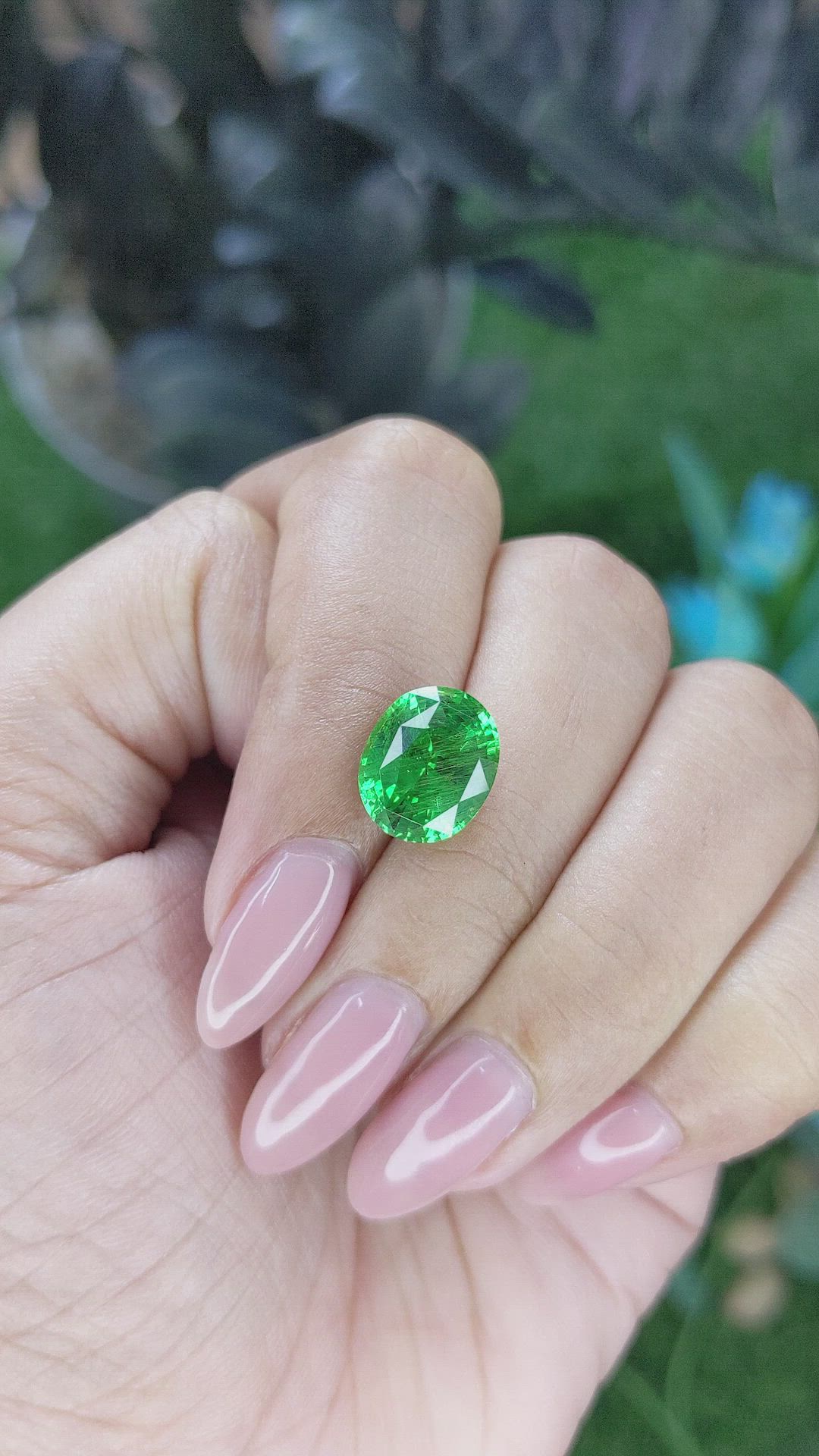 4.94 Ct. Tsavorite Garnet from Kenya Size Video