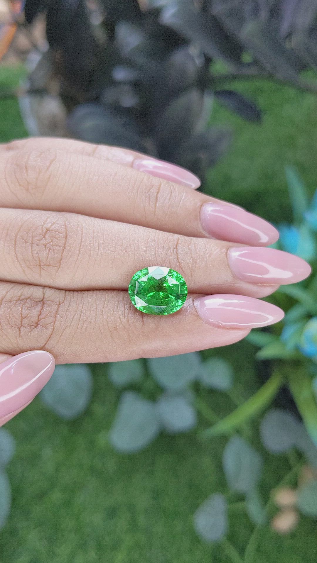 4.94 Ct. Tsavorite Garnet from Kenya Size Video