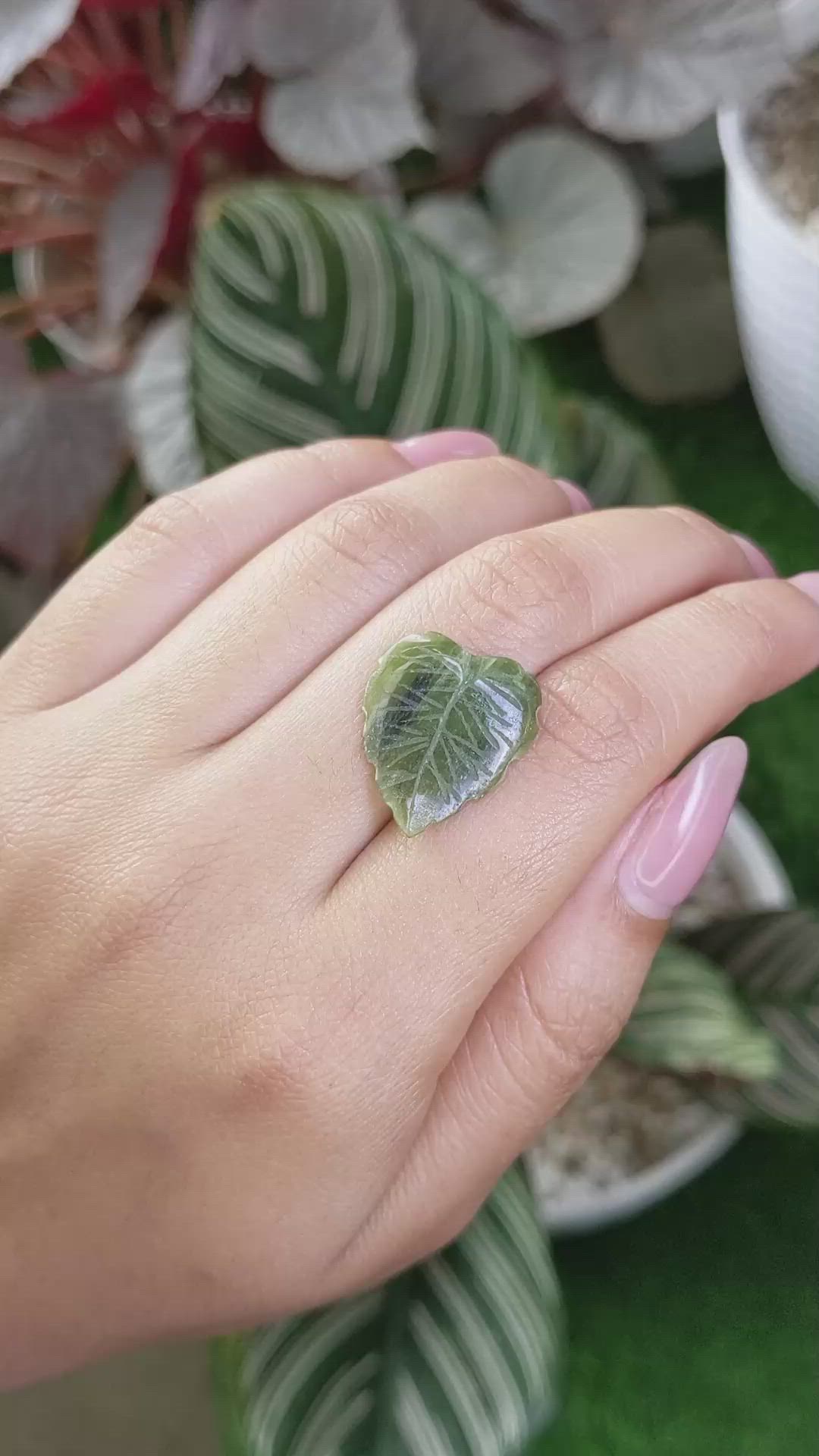 8.11 Ct. Green Jade from Burma (Myanmar) Size Video