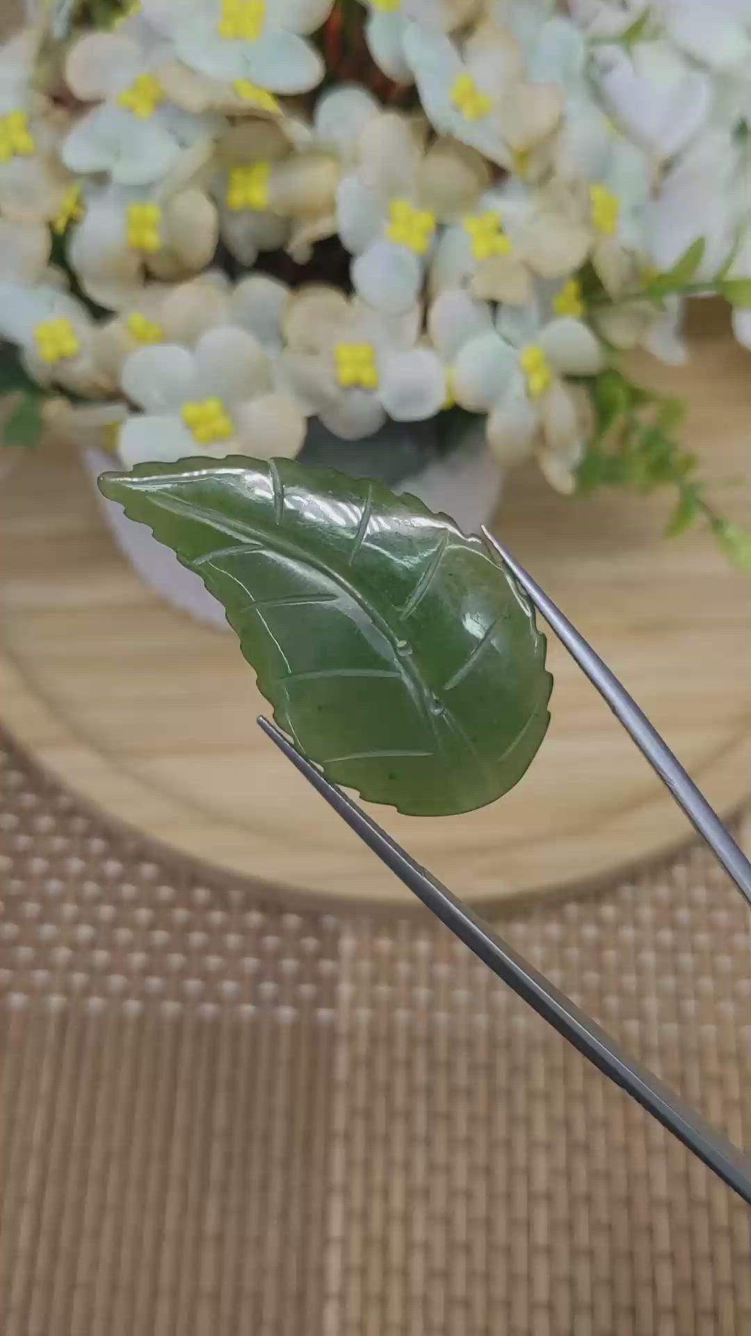 26.38 Ct. Green Jade from Burma (Myanmar) Size Video