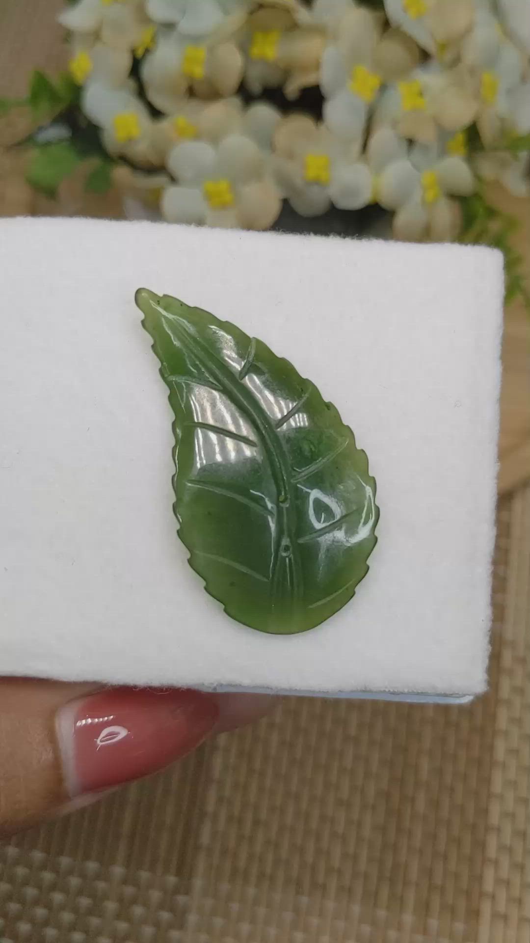 26.38 Ct. Green Jade from Burma (Myanmar) Size Video