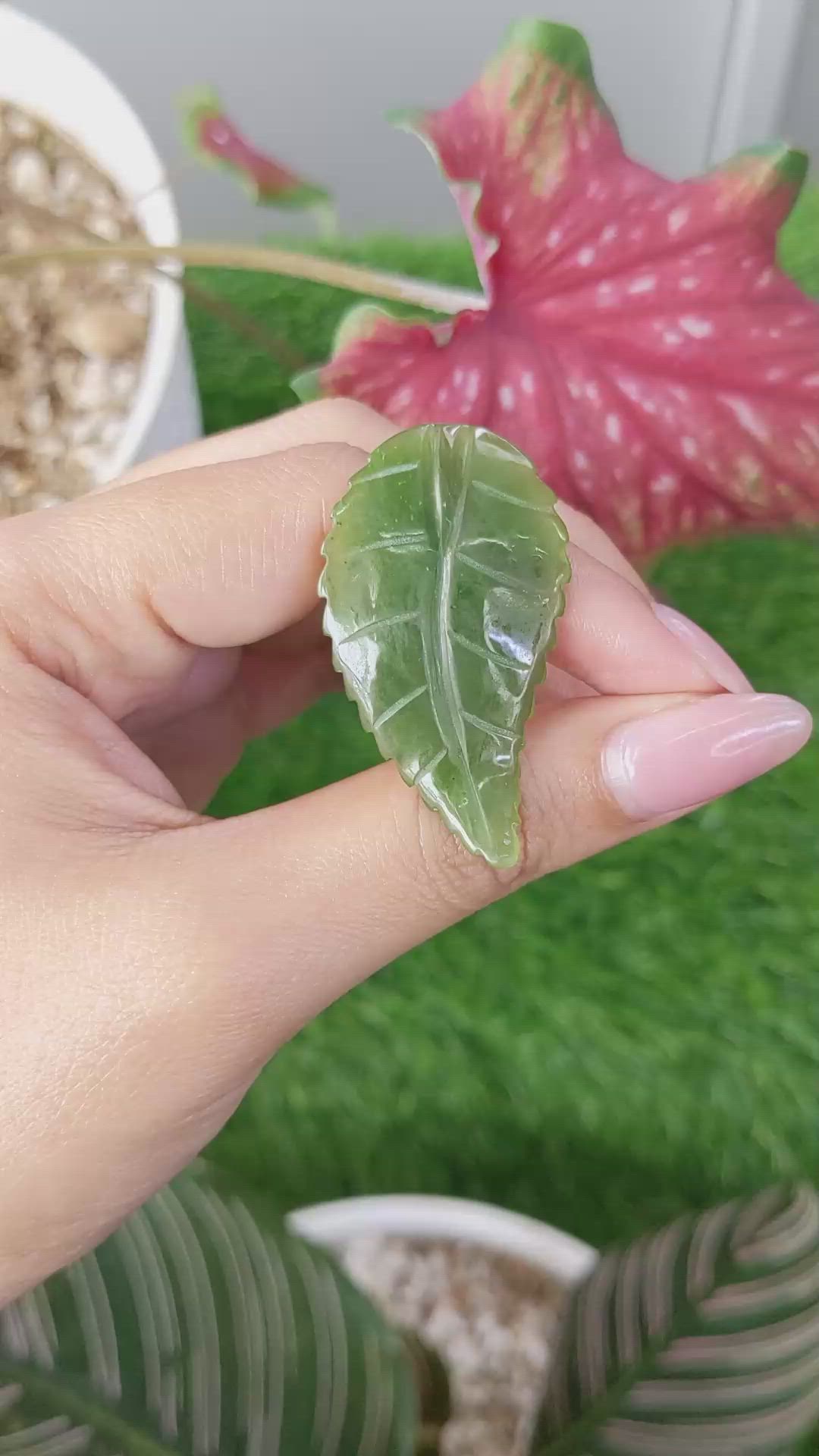 30.92 Ct. Green Jade from Burma (Myanmar) Size Video