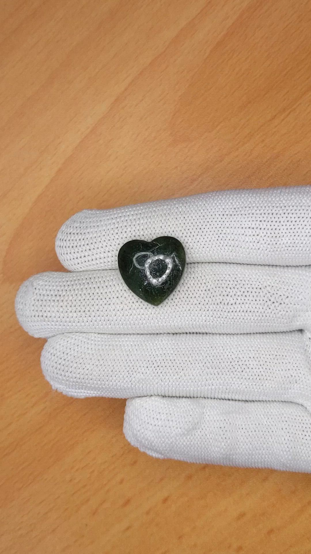 11.98 Ct. Green Cabochon Jade from Burma (Myanmar) Size Video