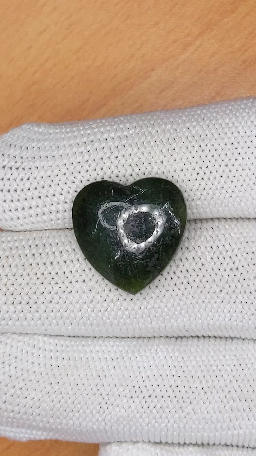 11.98 Ct. Green Cabochon Jade from Burma (Myanmar) Size Video
