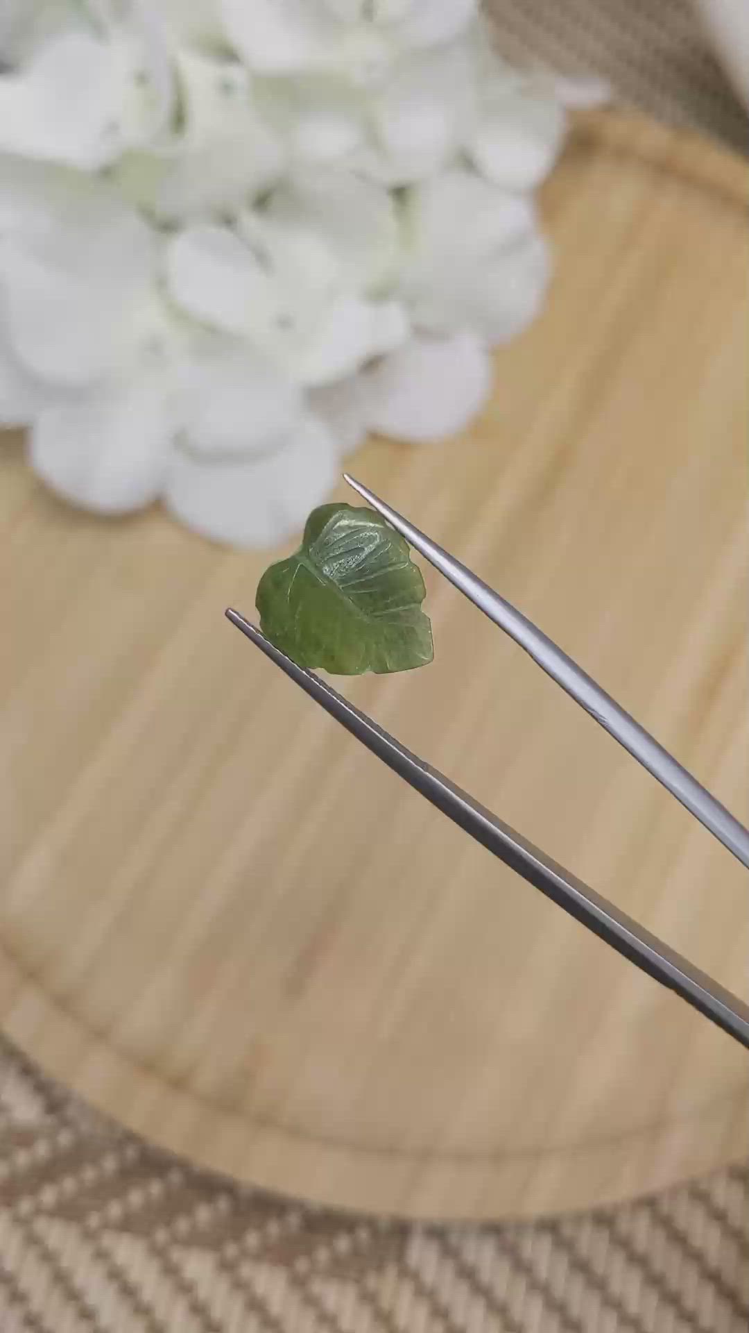 3.24 Ct. Green Jade from Burma (Myanmar) Size Video